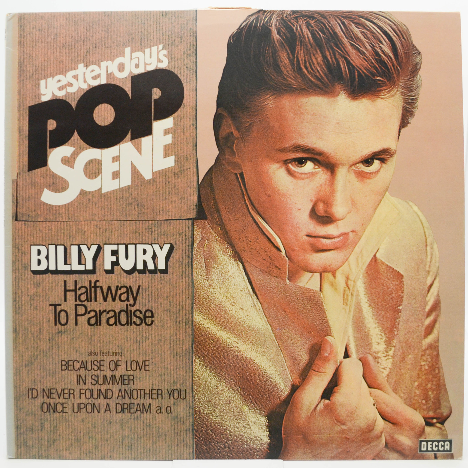 Виниловая пластинка Billy Fury — Halfway To Paradise, 1971
