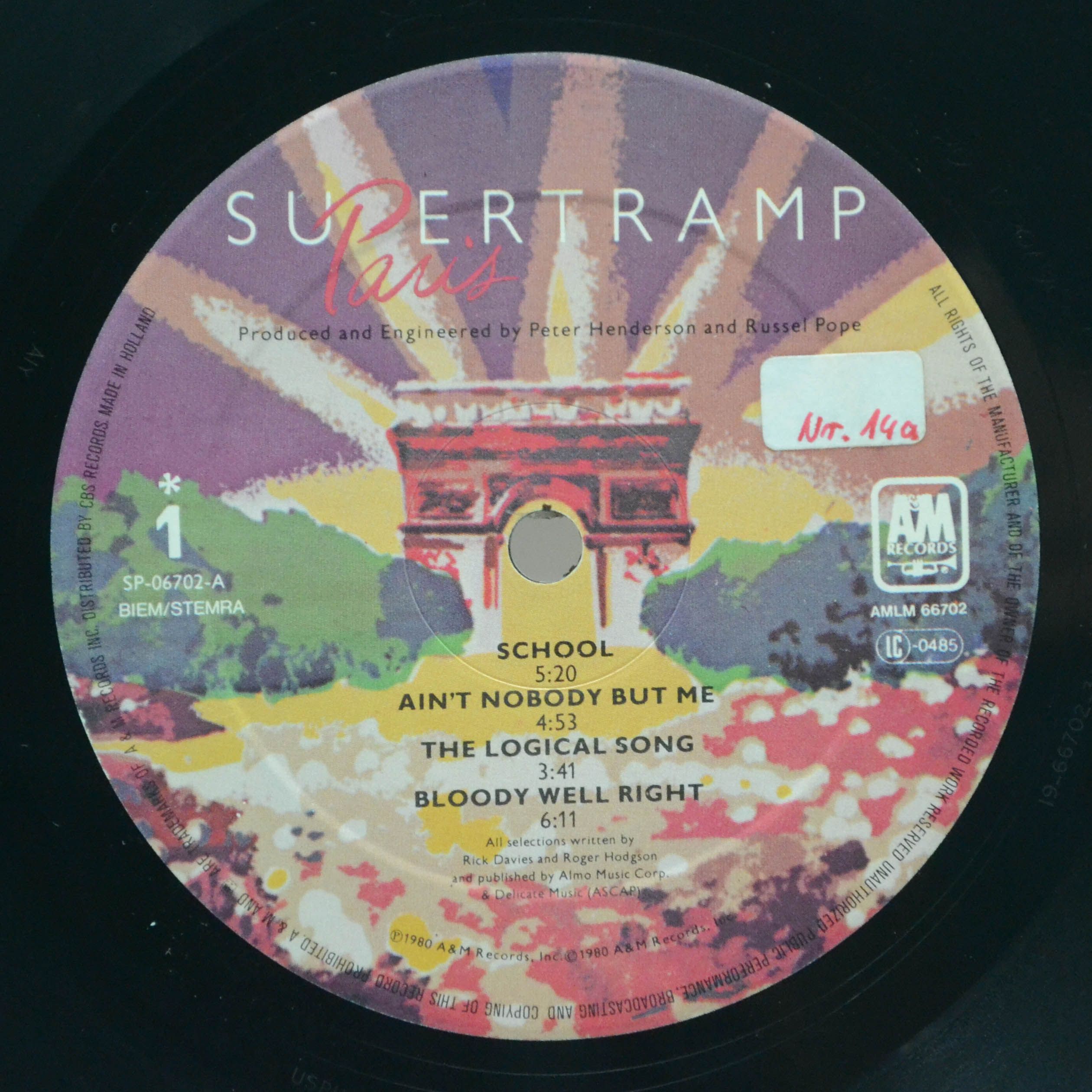Supertramp — Paris (2LP), 1980