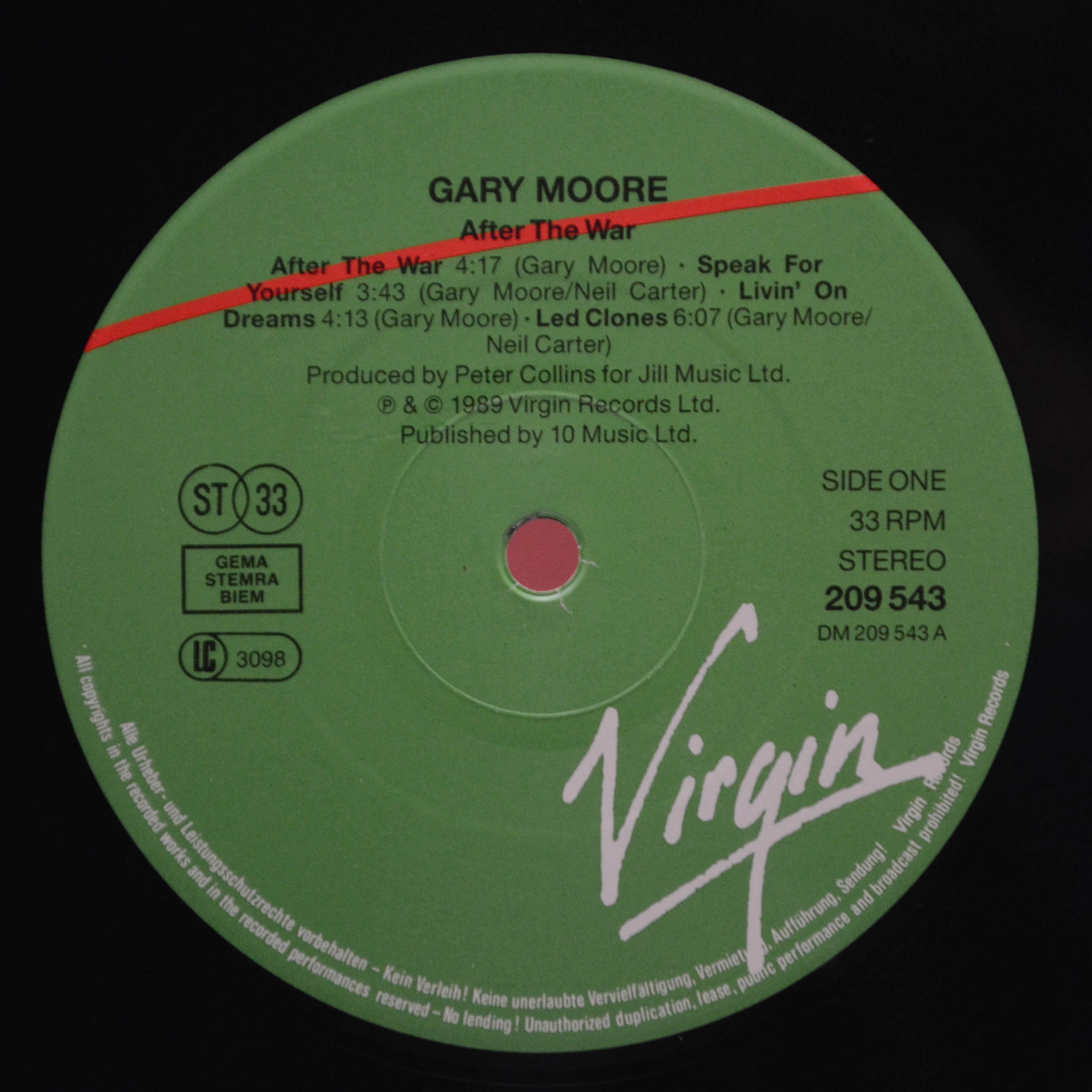 Gary Moore — After The War, 1989