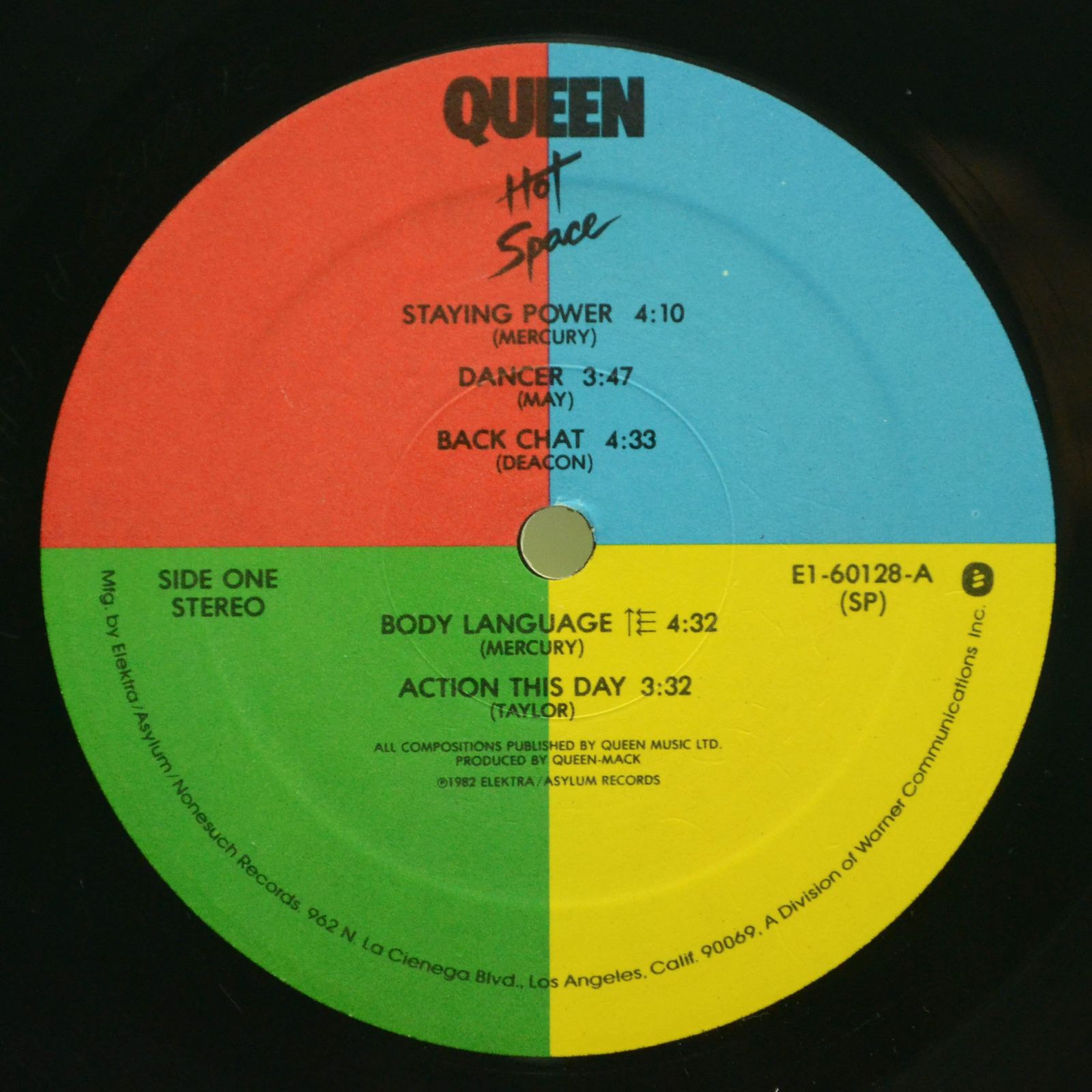Queen — Hot Space (USA), 1982