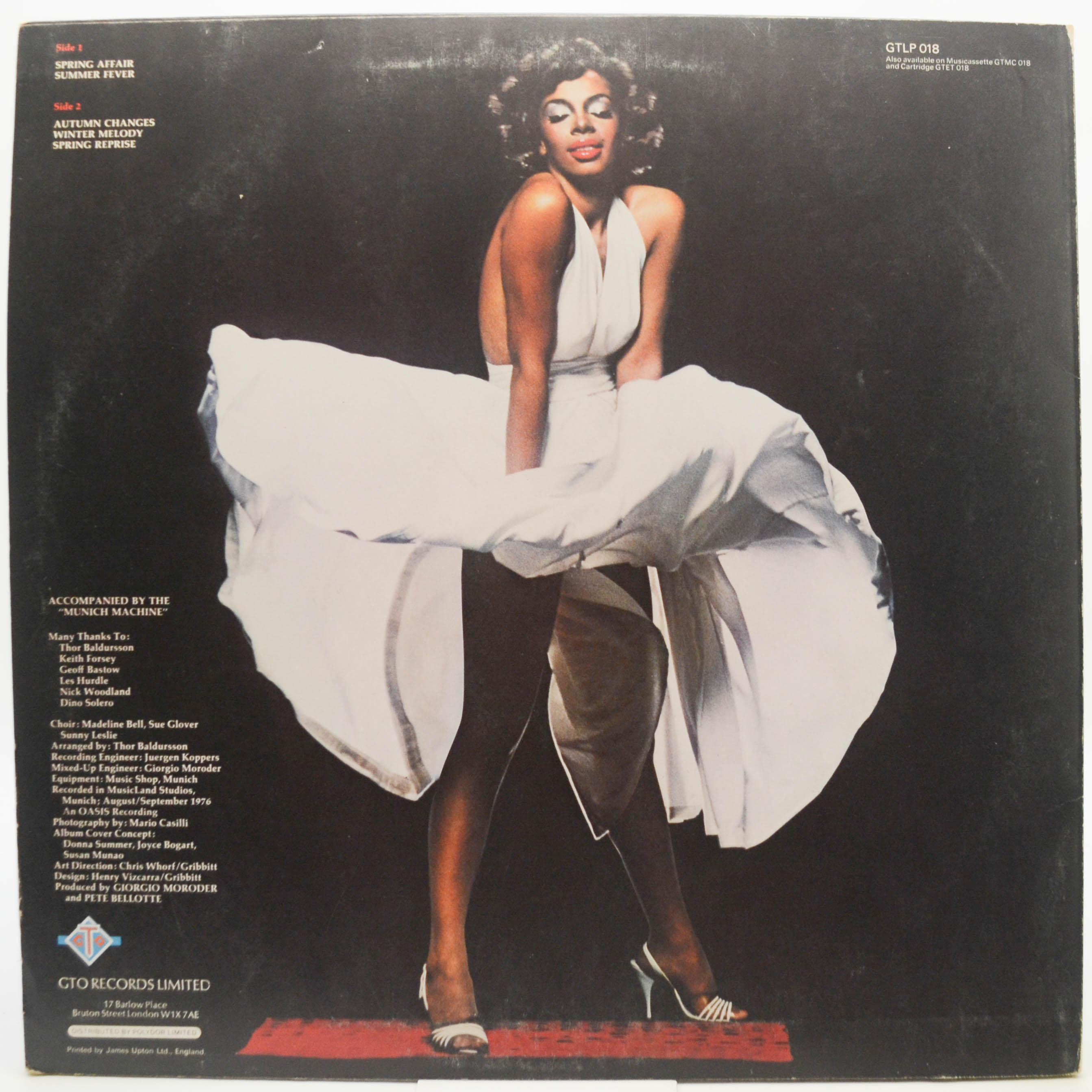 Виниловая пластинка Donna Summer — Four Seasons Of Love (UK), 1976