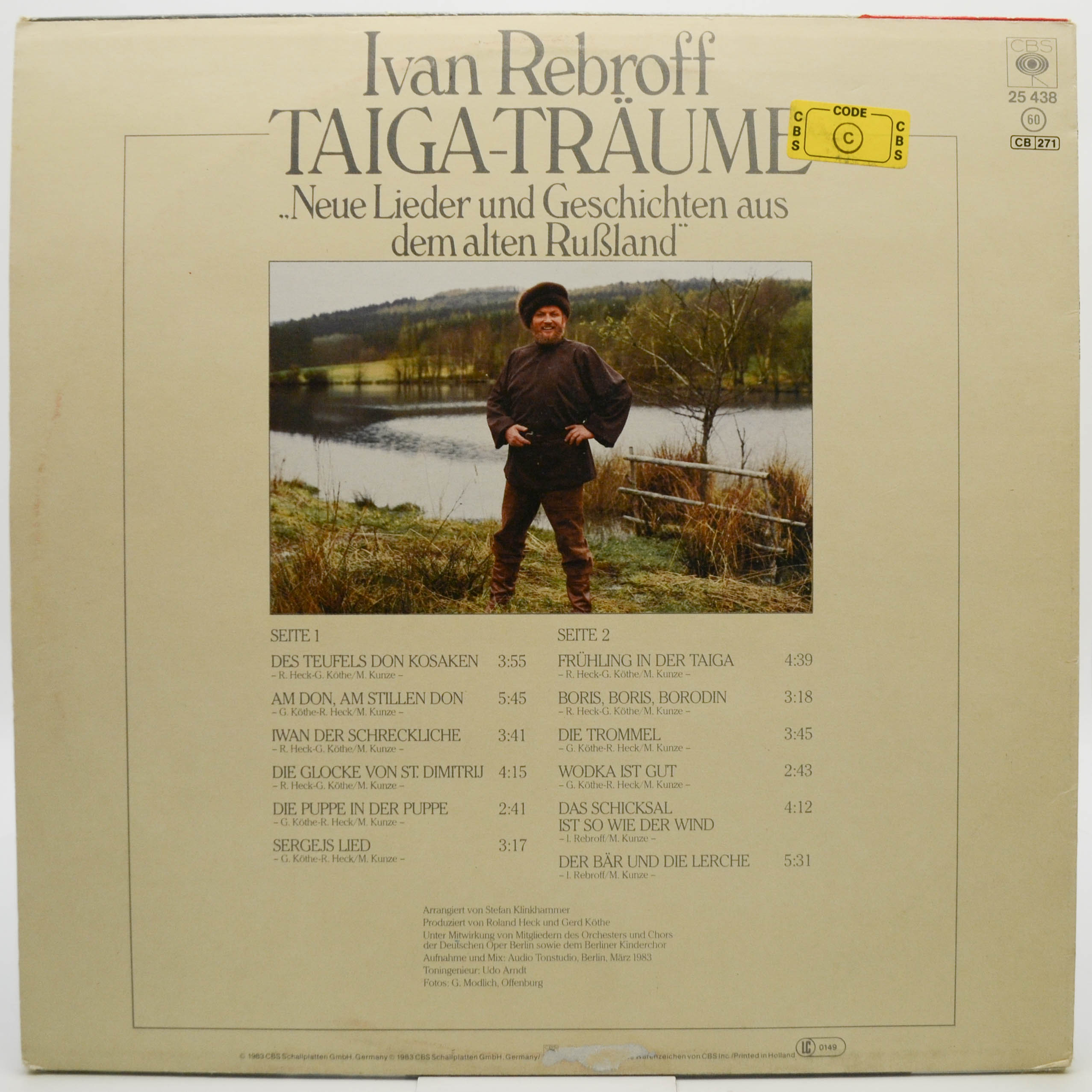 Ivan Rebroff — Taiga-Träume (Neue Lieder Und Geschichten Aus Dem Alten Rußland), 1983