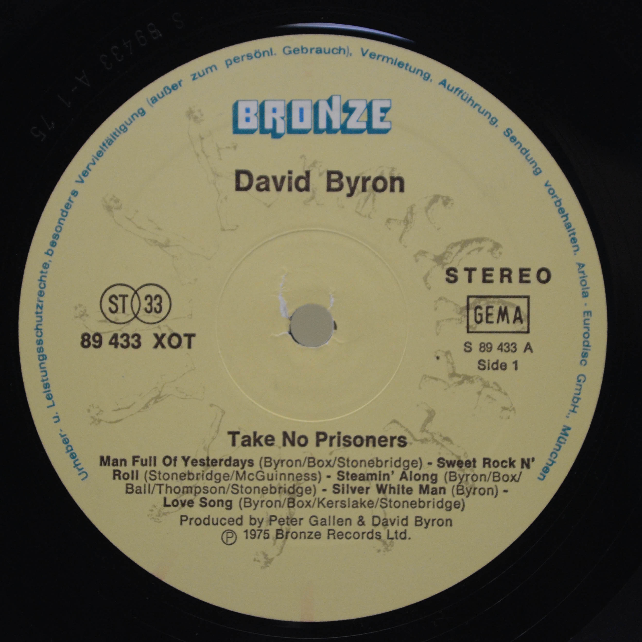 David Byron — Take No Prisoners, 1975