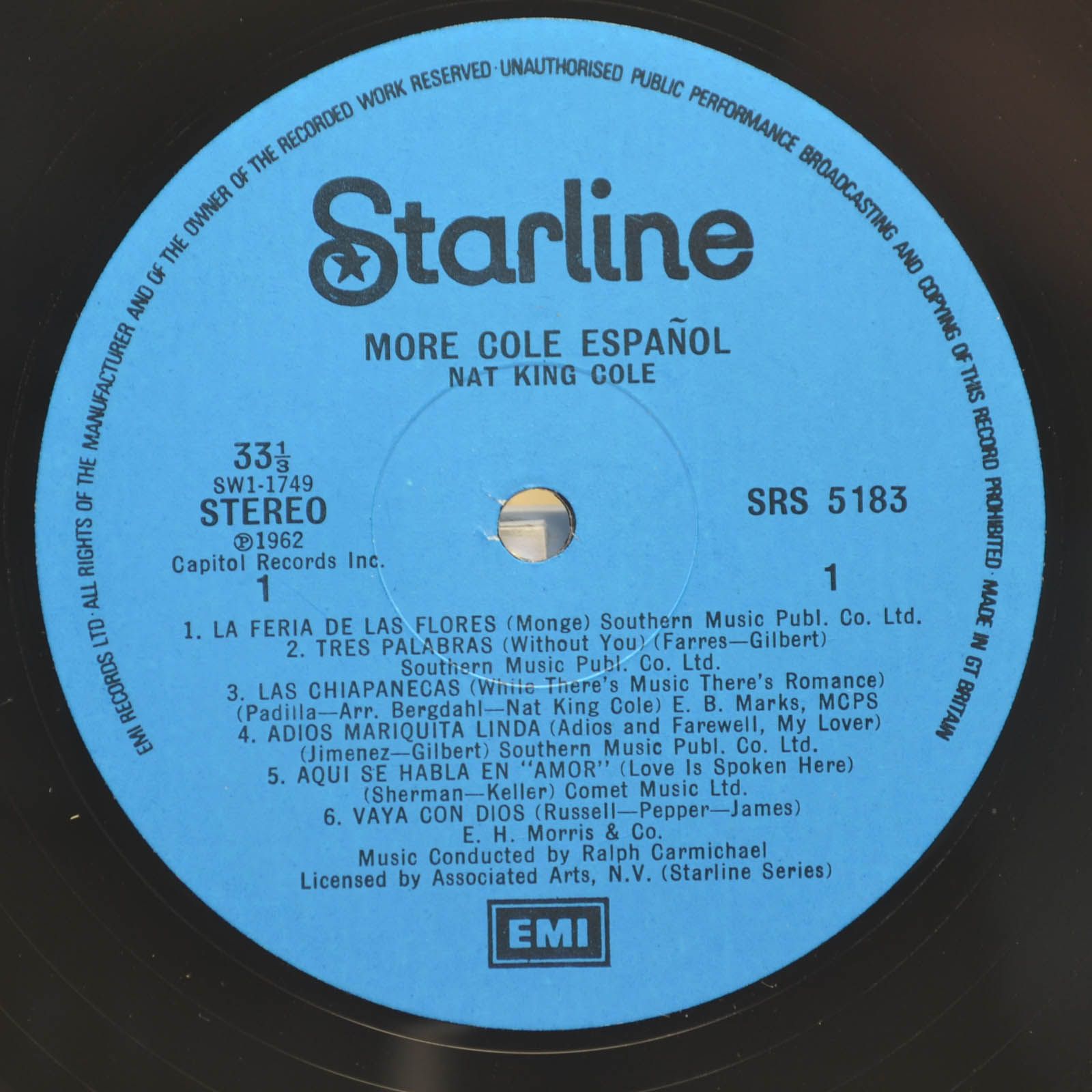 Nat King Cole — More Cole Español (UK), 1974
