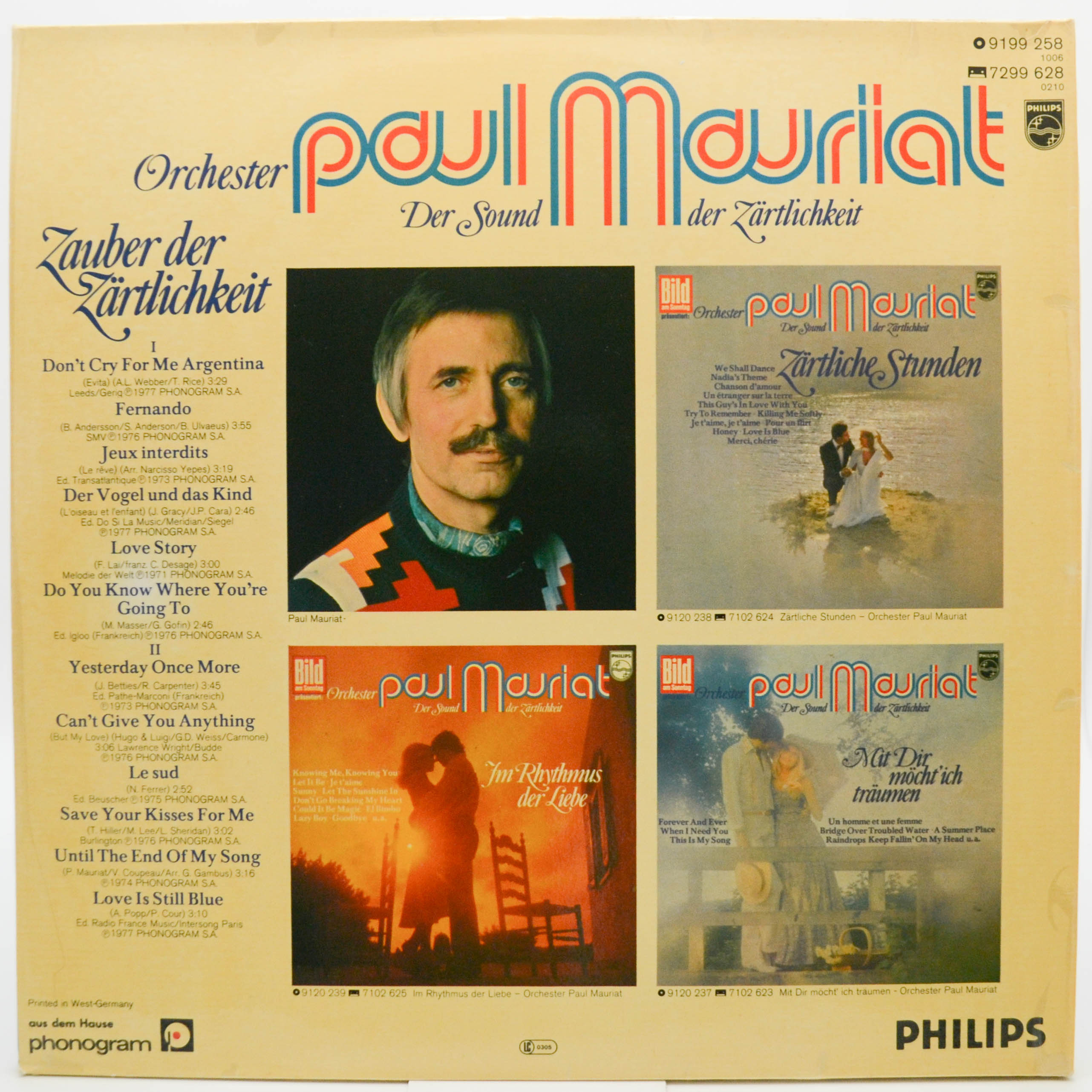Orchester Paul Mauriat — Zauber Der Zärtlichkeit, 1977