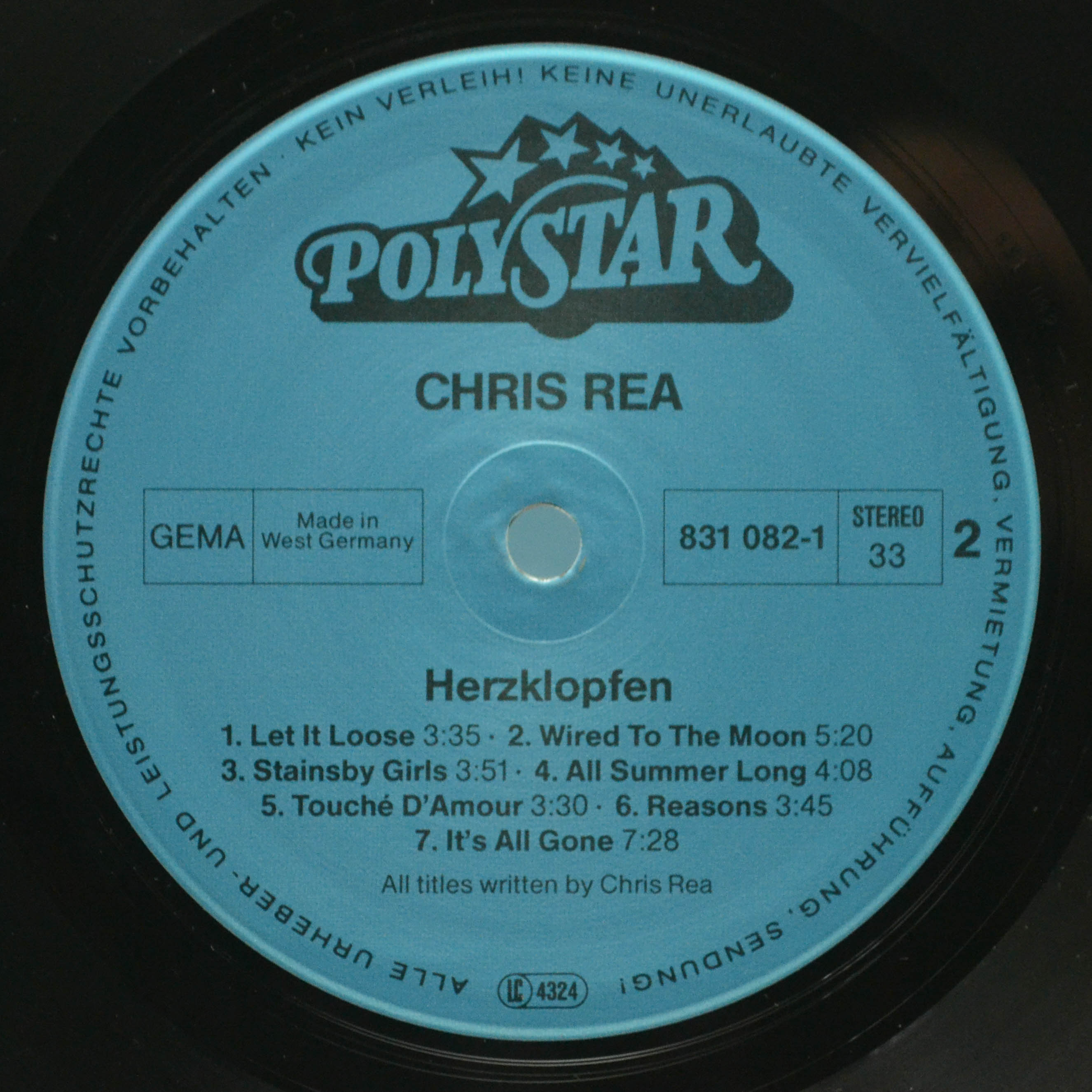 Chris Rea — Herzklopfen, 1986