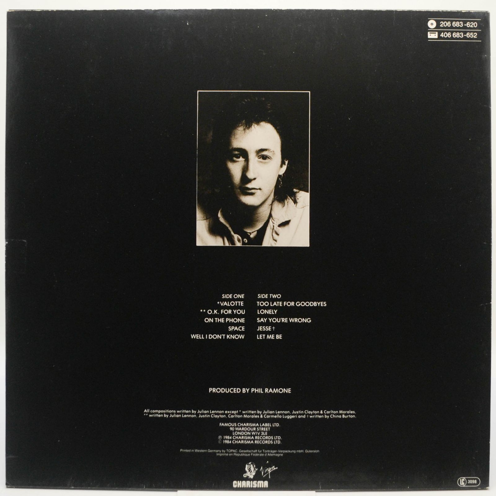Julian Lennon — Valotte, 1984