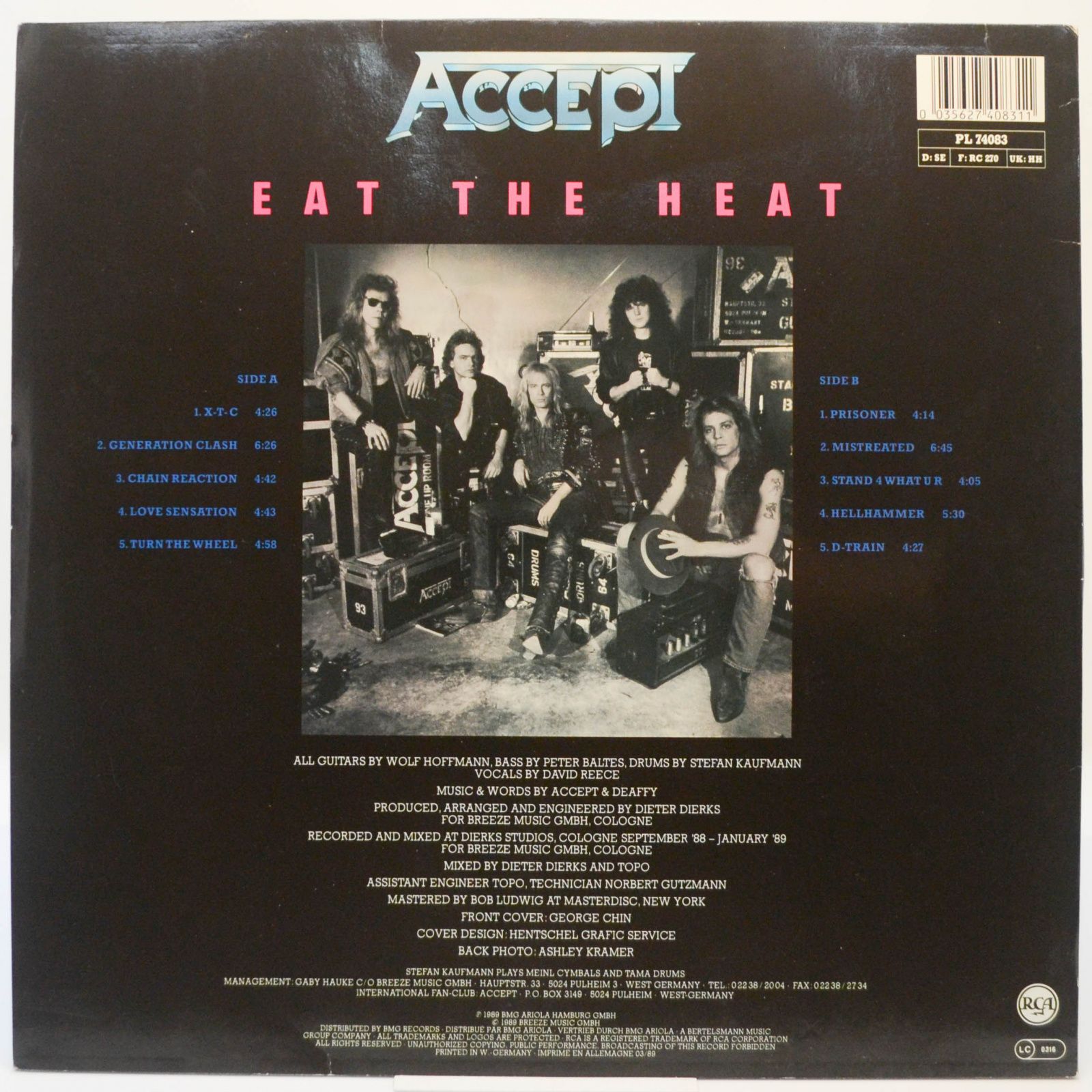 Accept — Eat The Heat, 1989