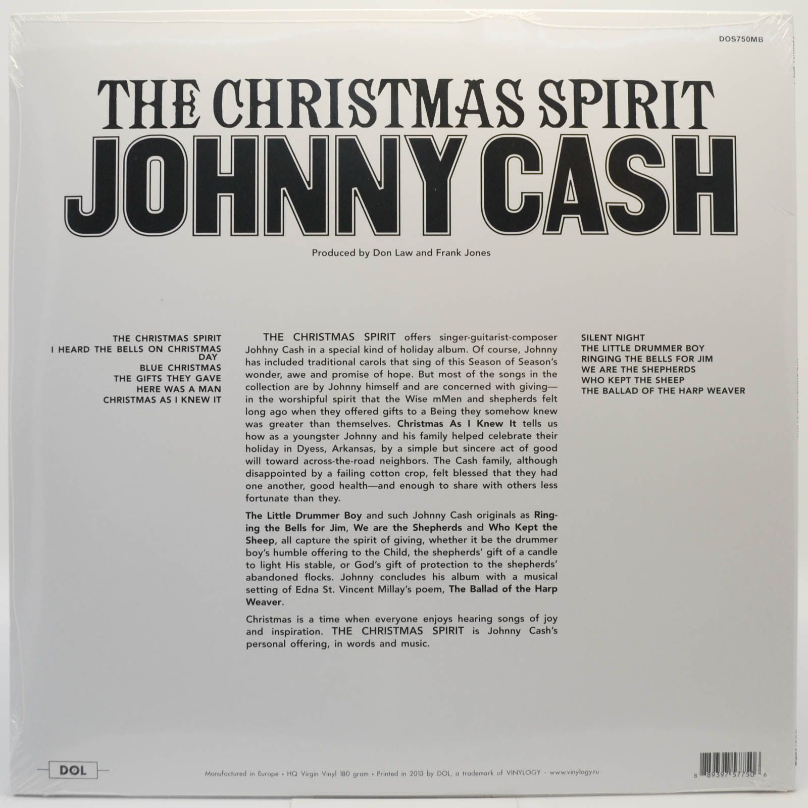 Johnny Cash — The Christmas Spirit, 1963