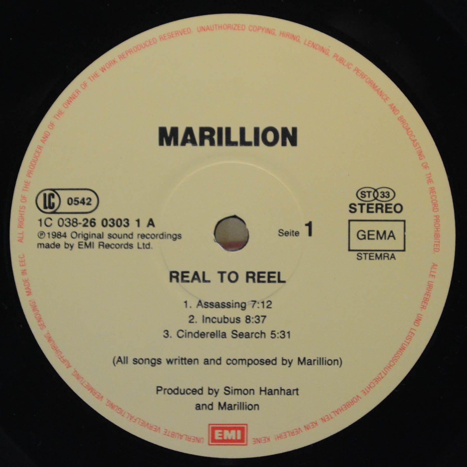 Marillion — Real To Reel, 1984