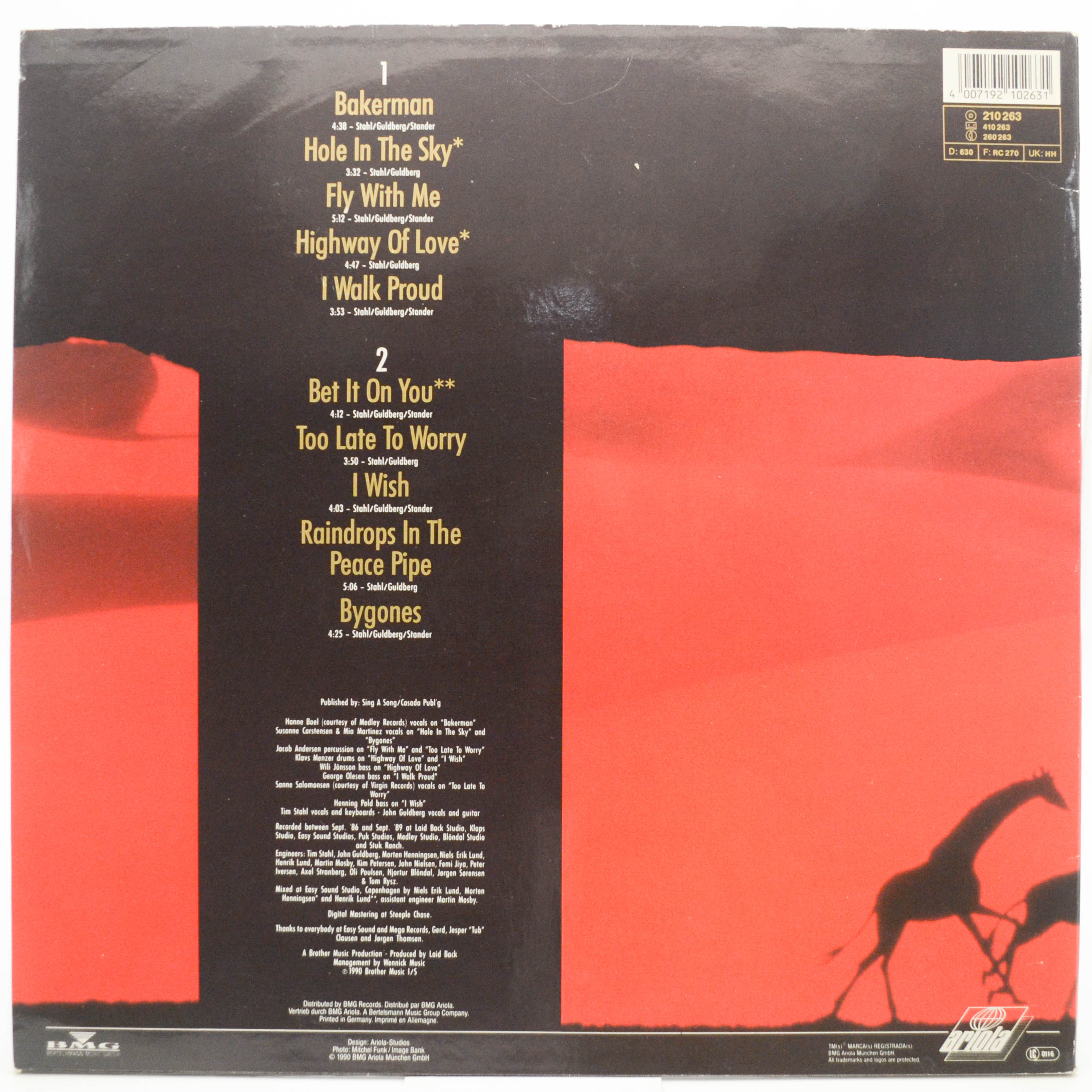 Laid Back — Hole In The Sky, 1990
