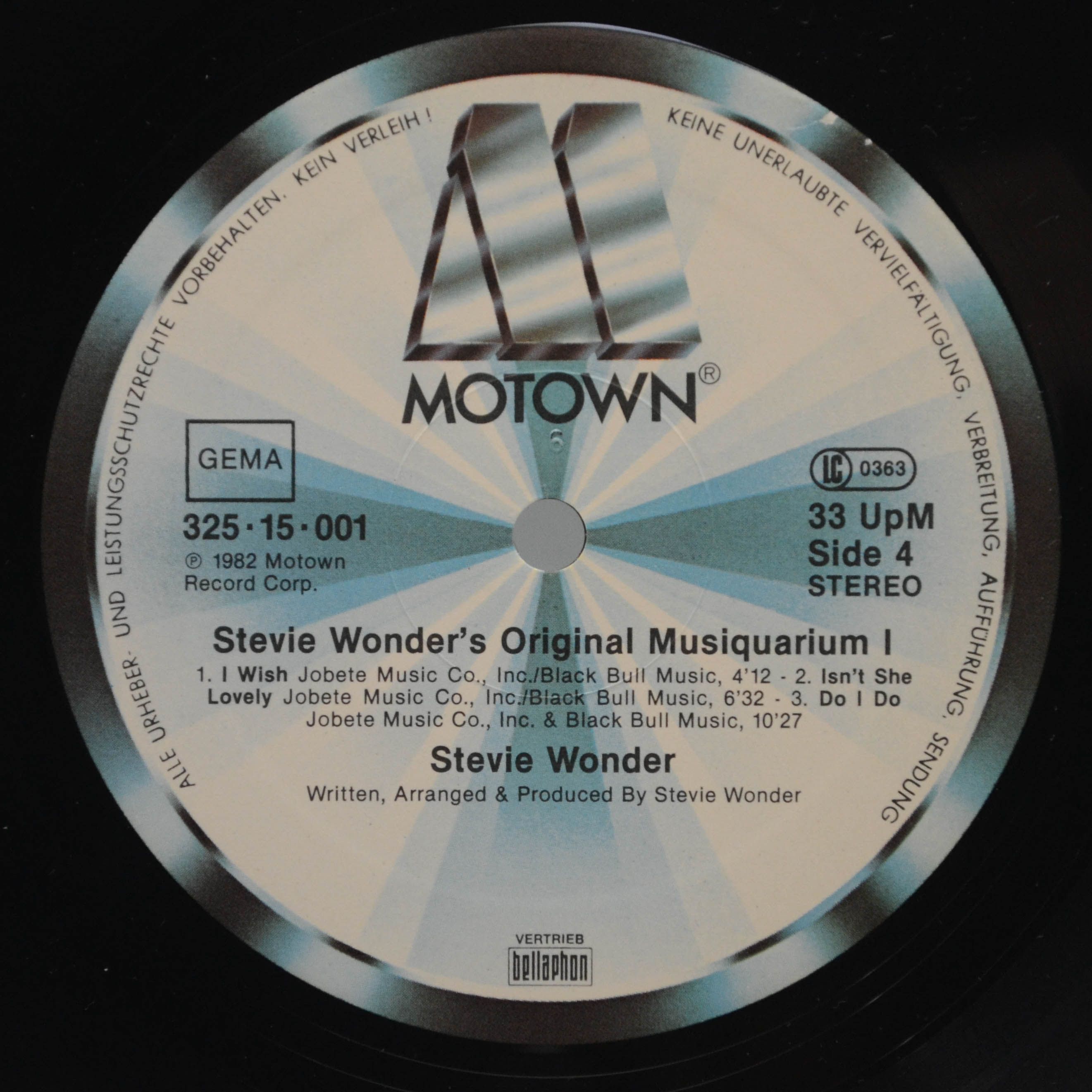 Stevie Wonder — Stevie Wonder's Original Musiquarium 1 (2LP), 1982