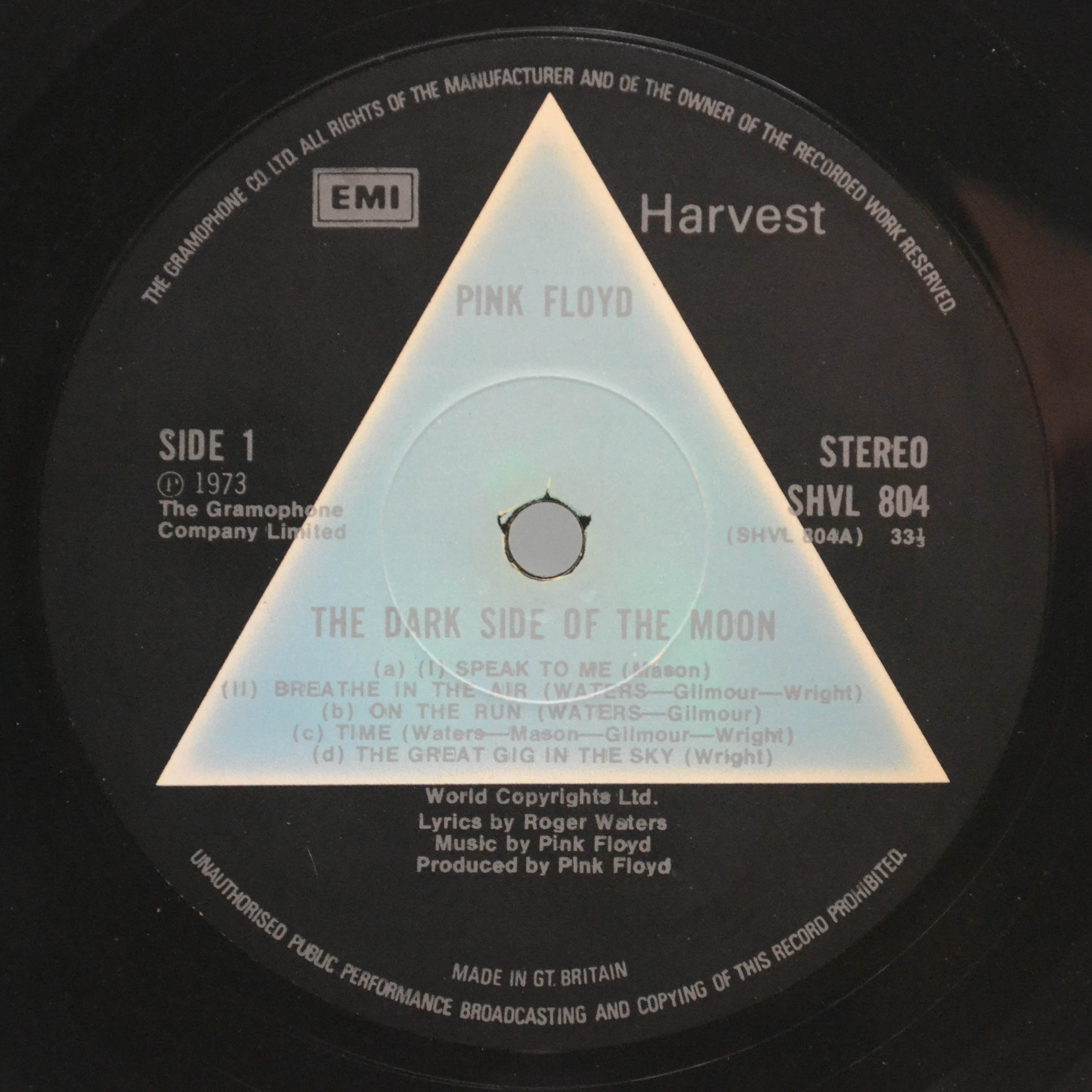 PINK FLOYD★Dark Side Of The Moon UK Harv Pink Floyd - The Dark Side Of The Moon (1-st, UK), 117480