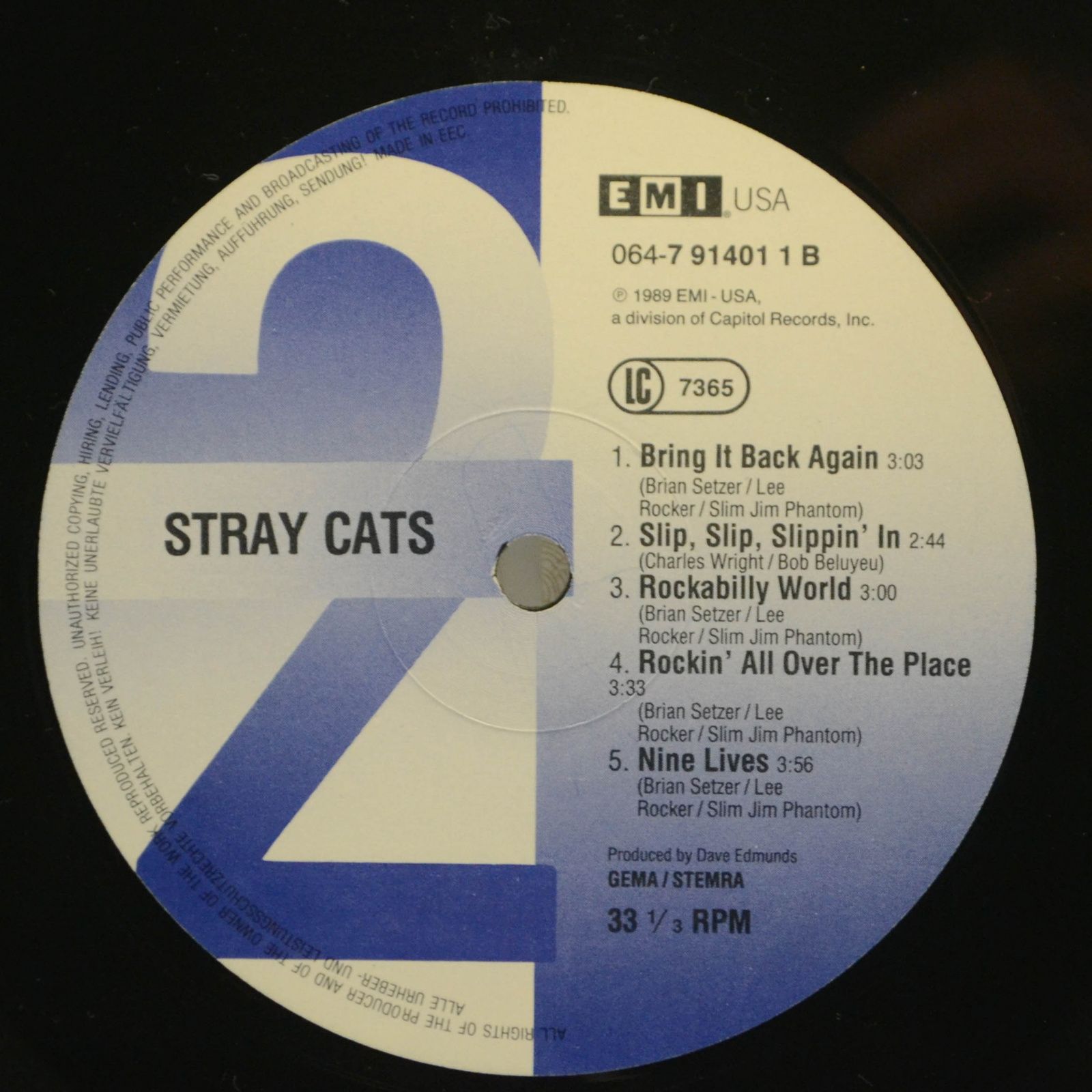 Stray Cats — Blast Off, 1989