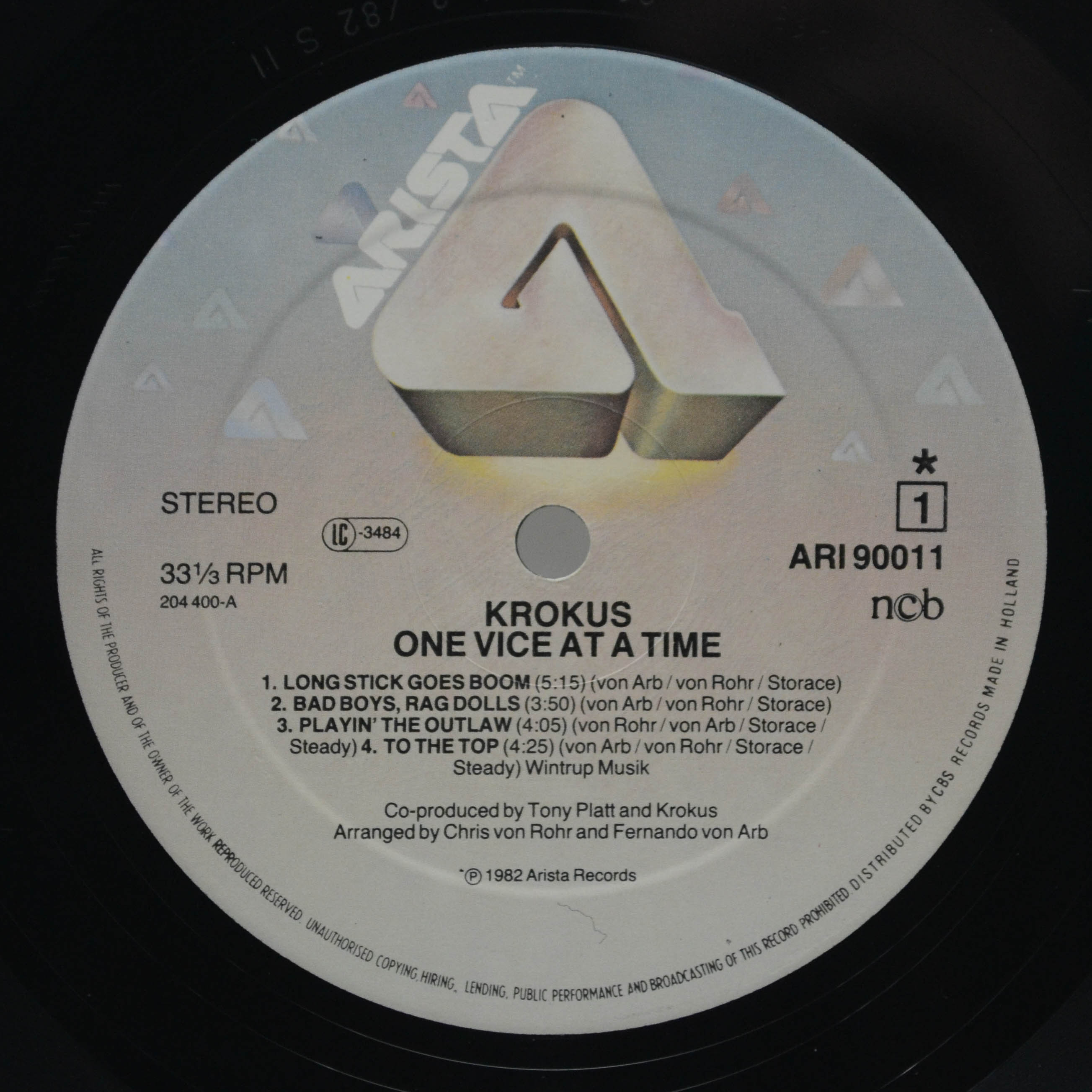 Krokus — One Vice At A Time, 1982