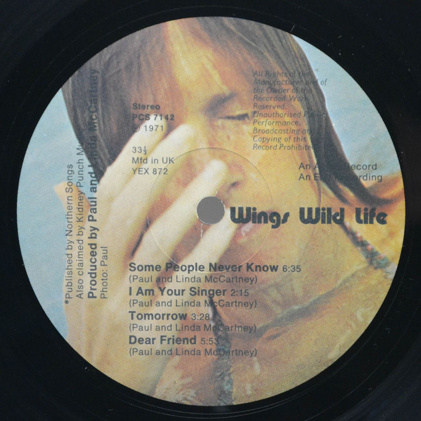 Wings — Wild Life (1-st, UK), 1971