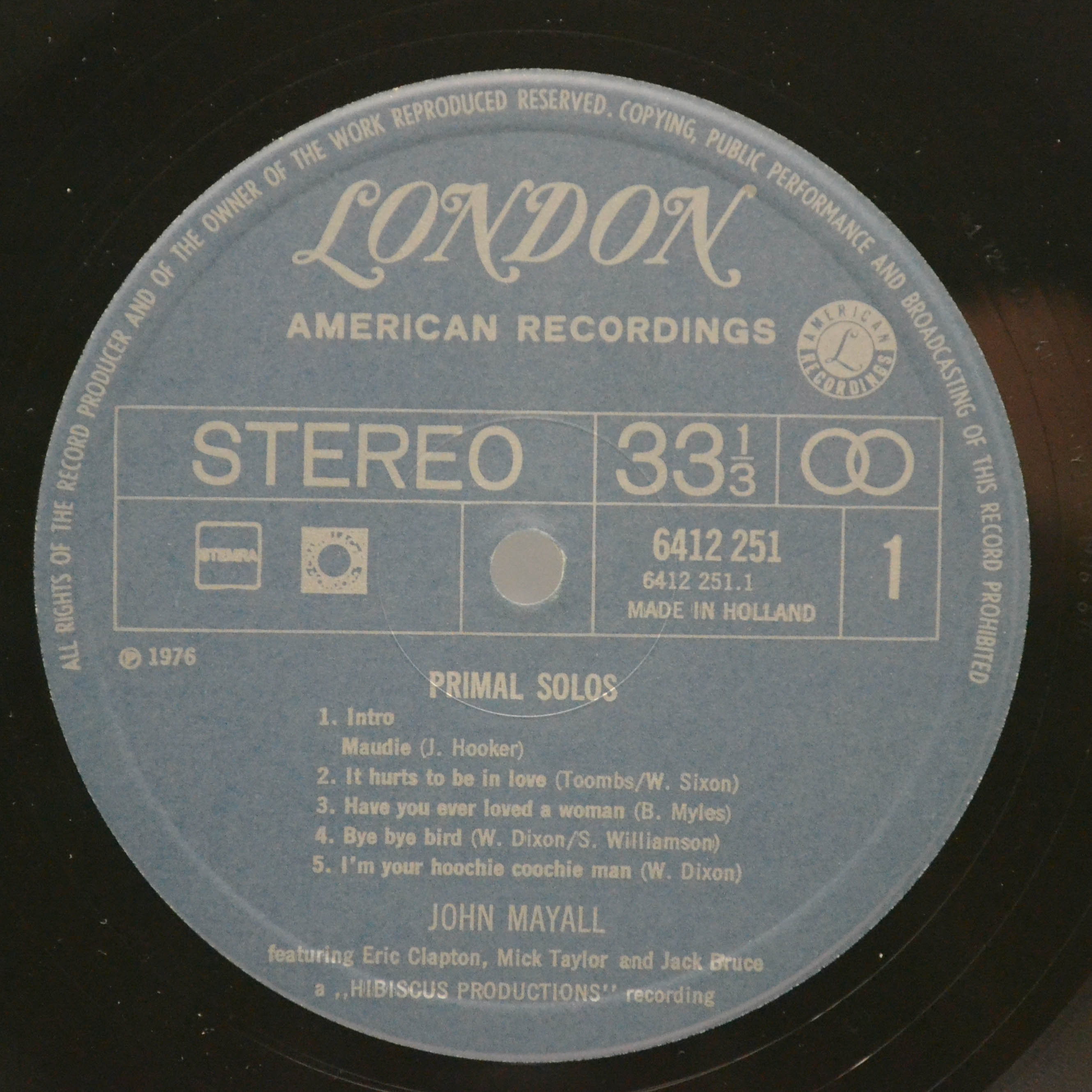 John Mayall — Primal Solos, 1977