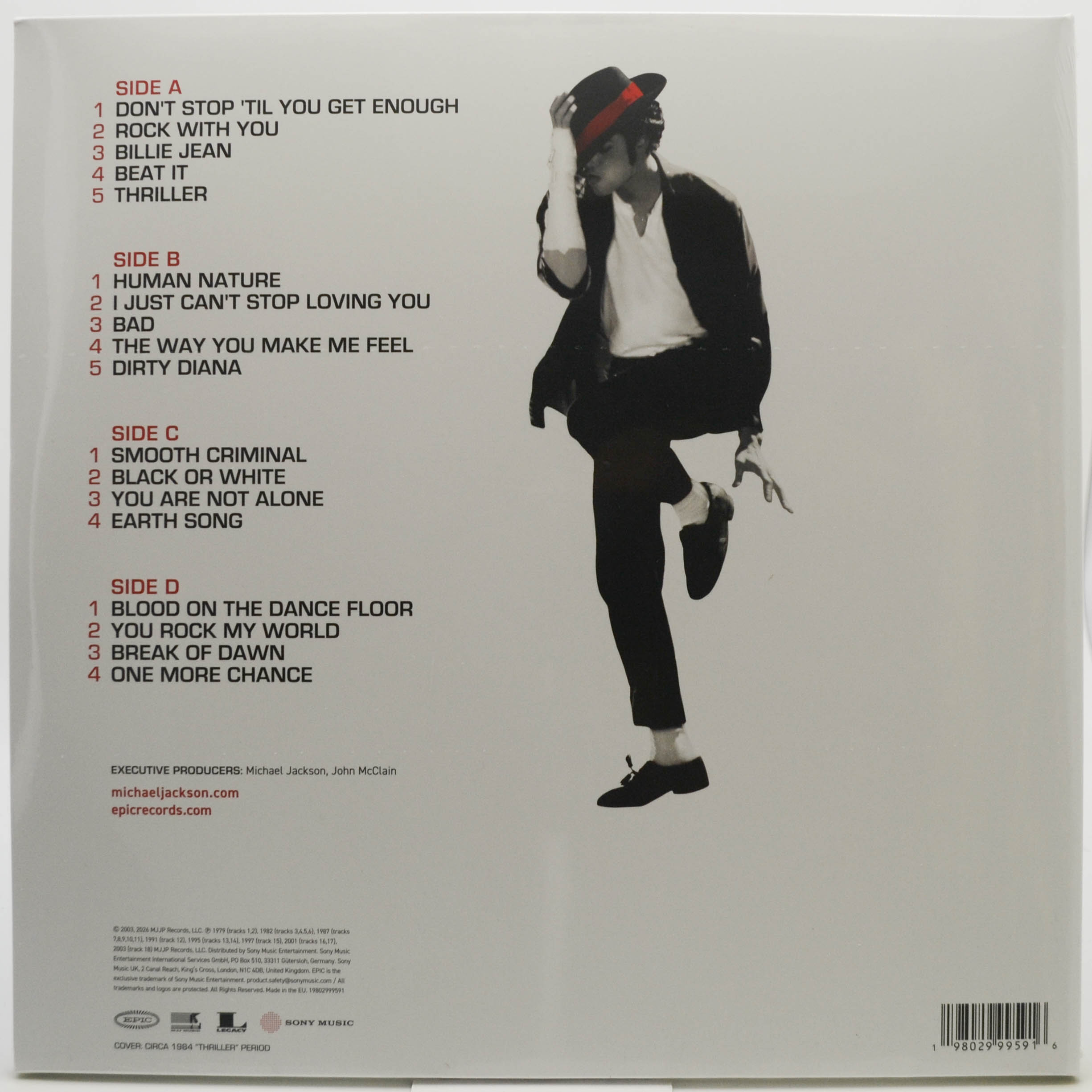 Michael Jackson - Number Ones (2LP), 8290 ₽ Европа, Epic, MJJ