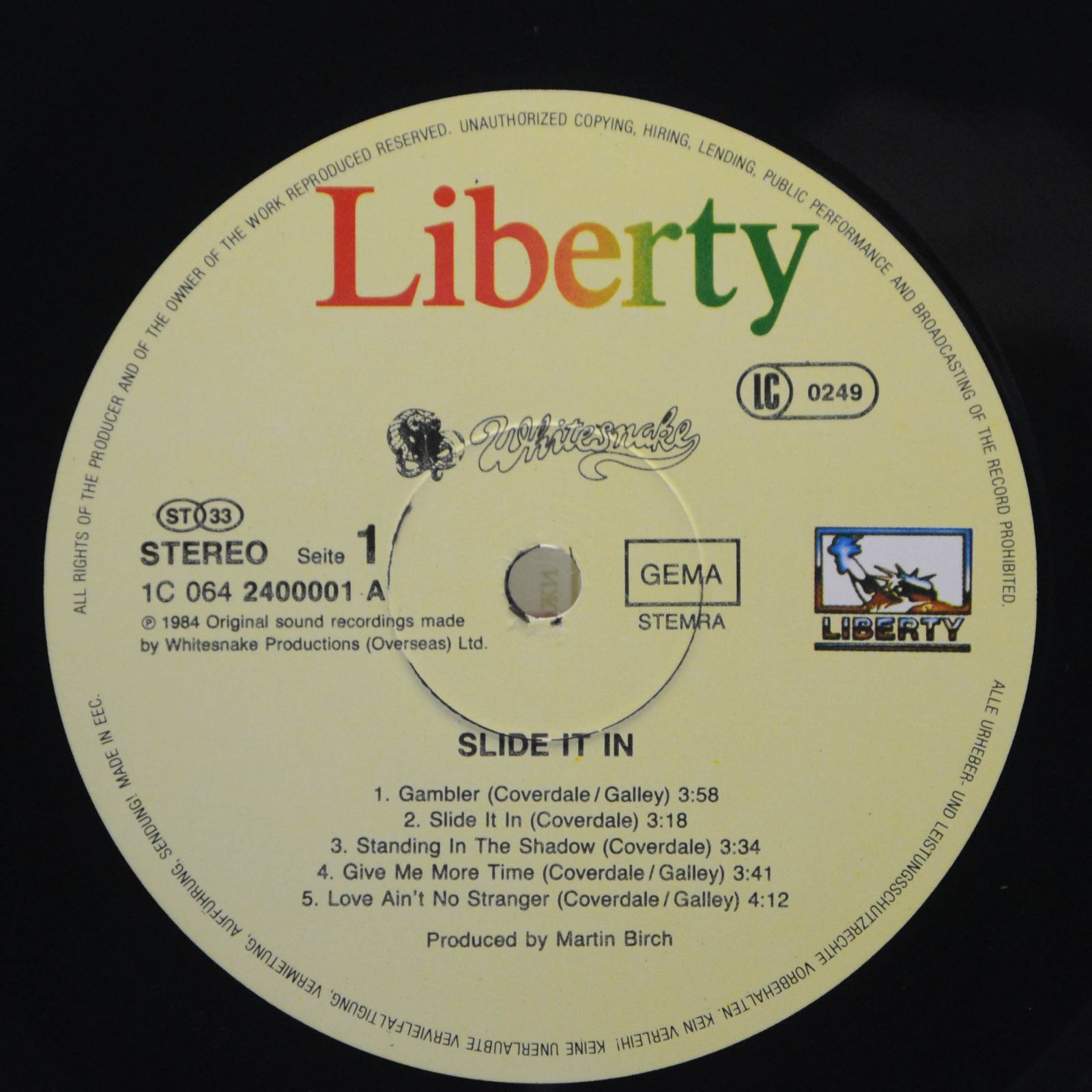 Whitesnake — Slide It In, 1990