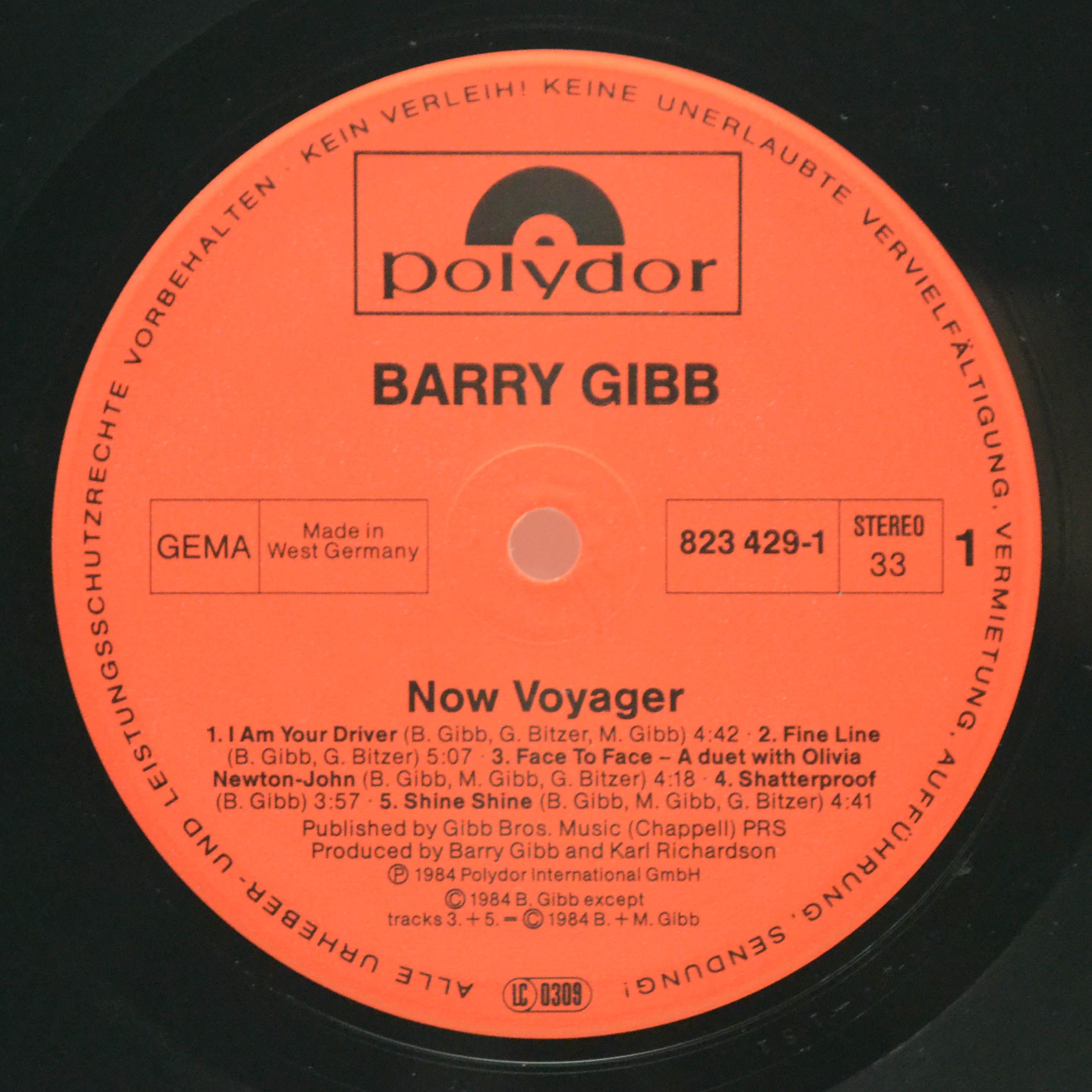 Barry Gibb — Now Voyager, 1984