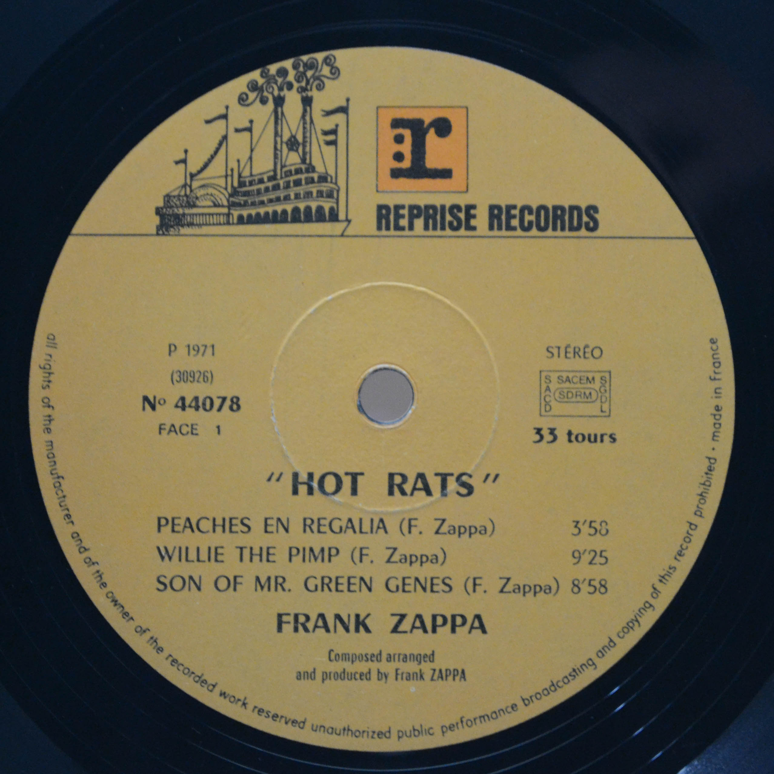 Frank Zappa — Hot Rats, 1969