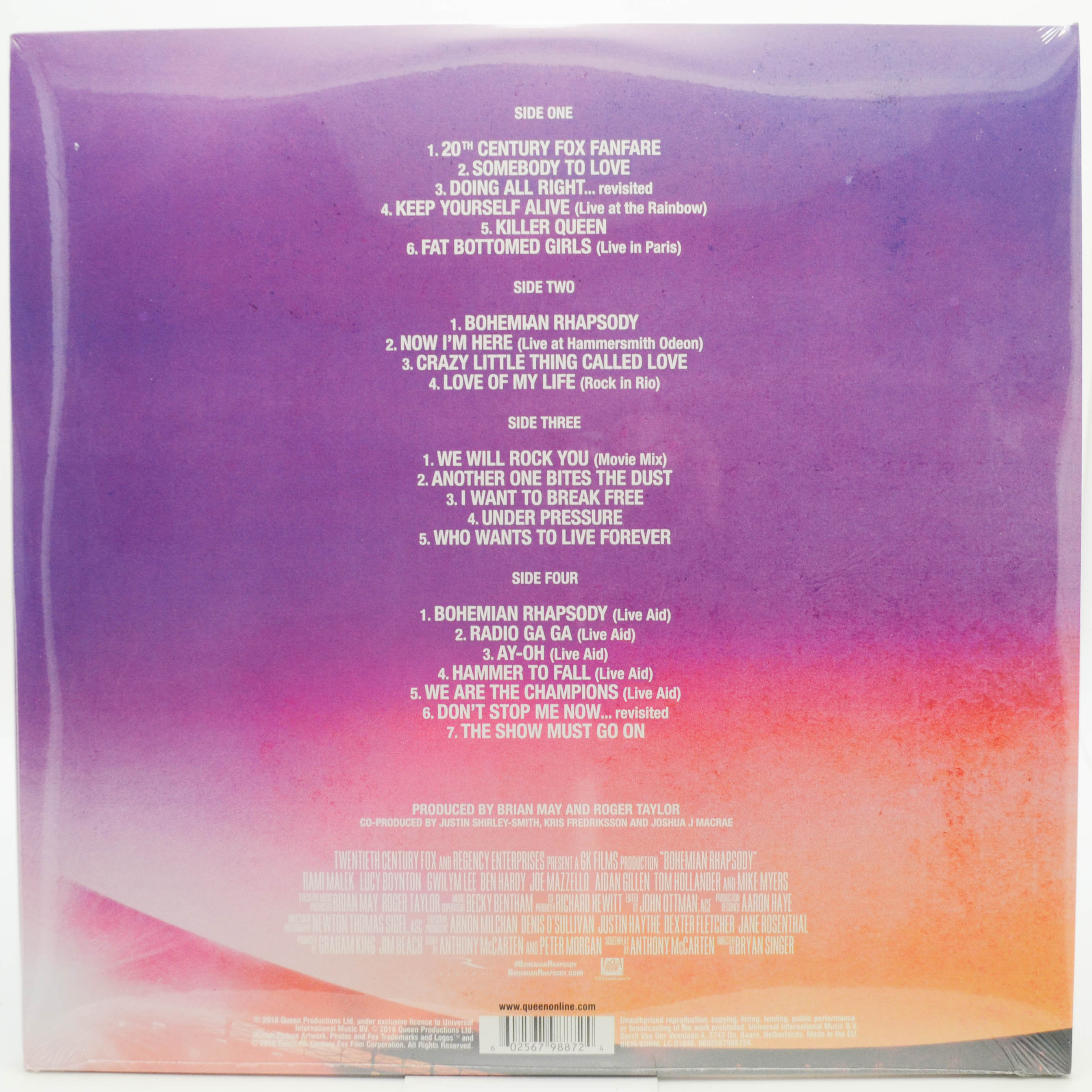 Queen — Bohemian Rhapsody (The Original Soundtrack) (2LP), 2019