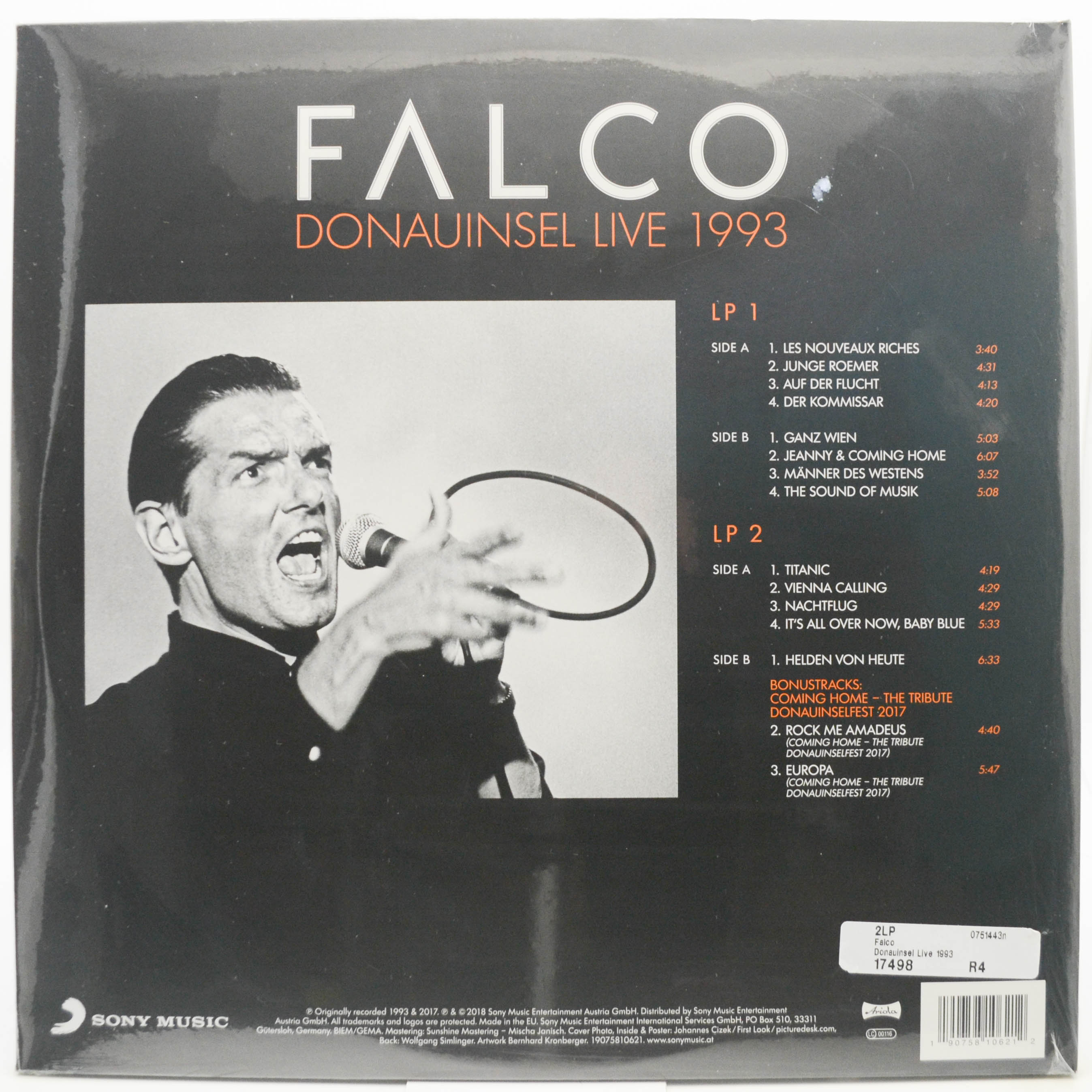 Falco — Donauinsel Live 1993 (2LP), 2004