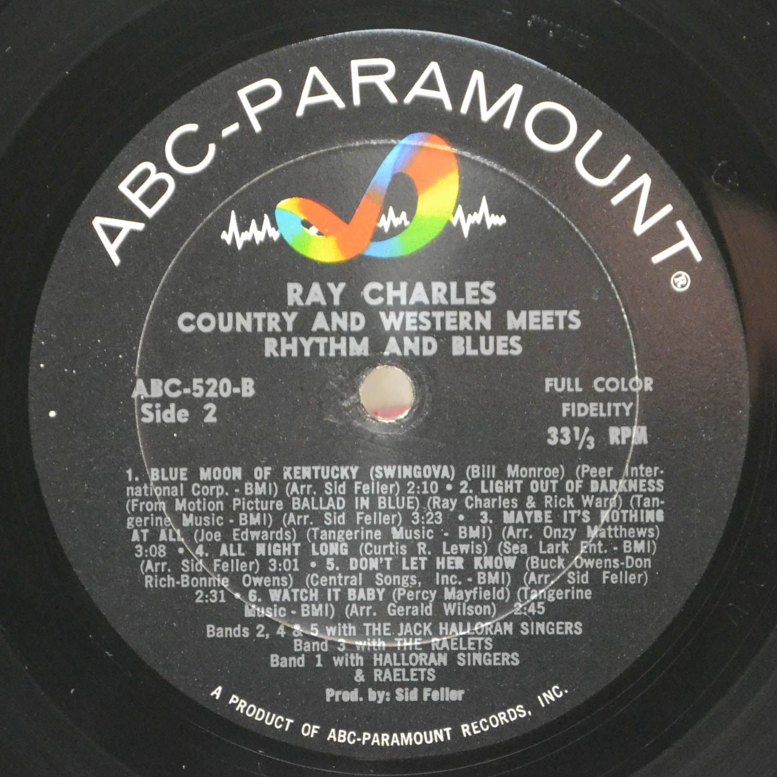 Ray Charles — Country And Western Meets Rhythm And Blues (1-st, USA), 1965