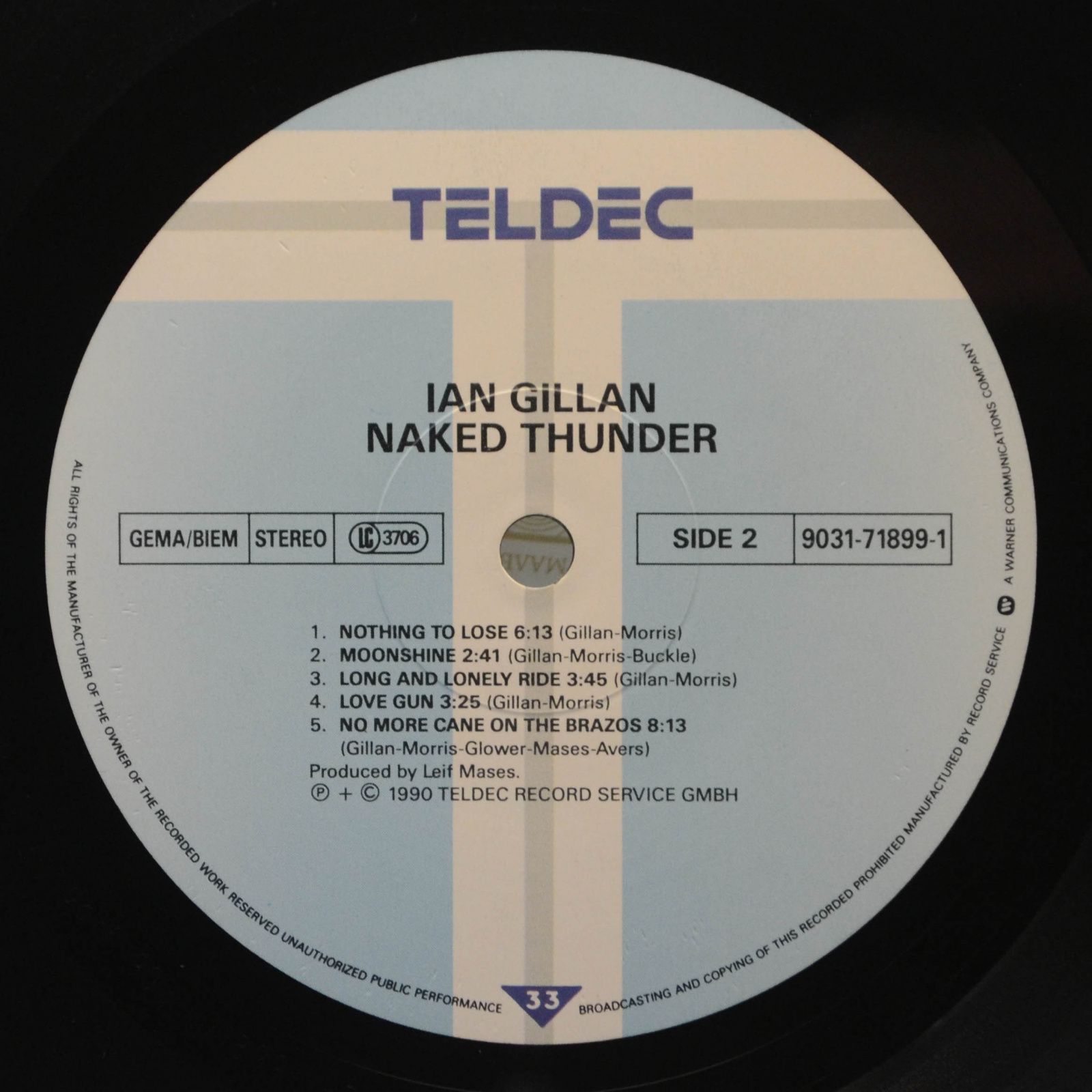 Ian Gillan — Naked Thunder, 1990