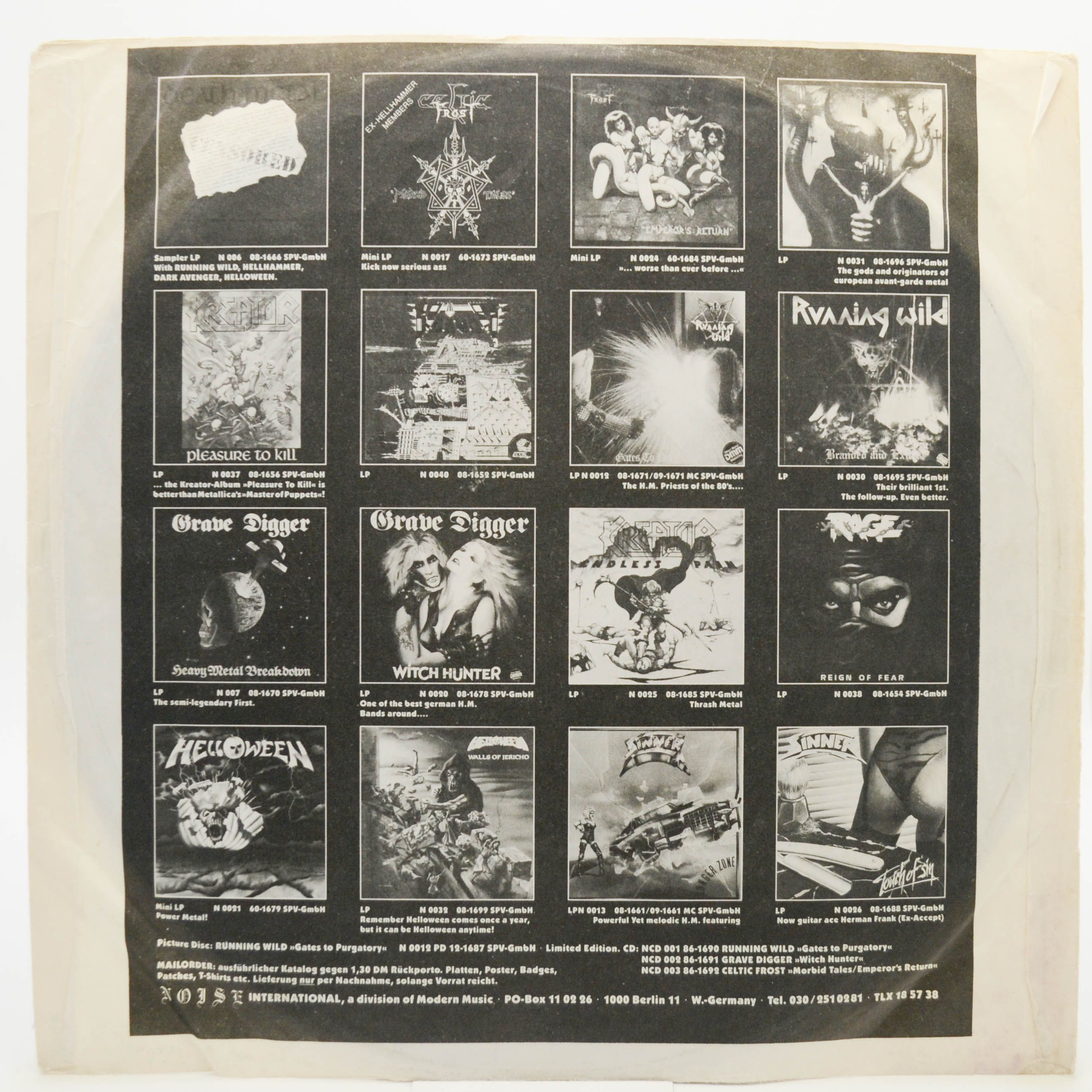 Helloween — Walls Of Jericho (1-st, Germany), 1986