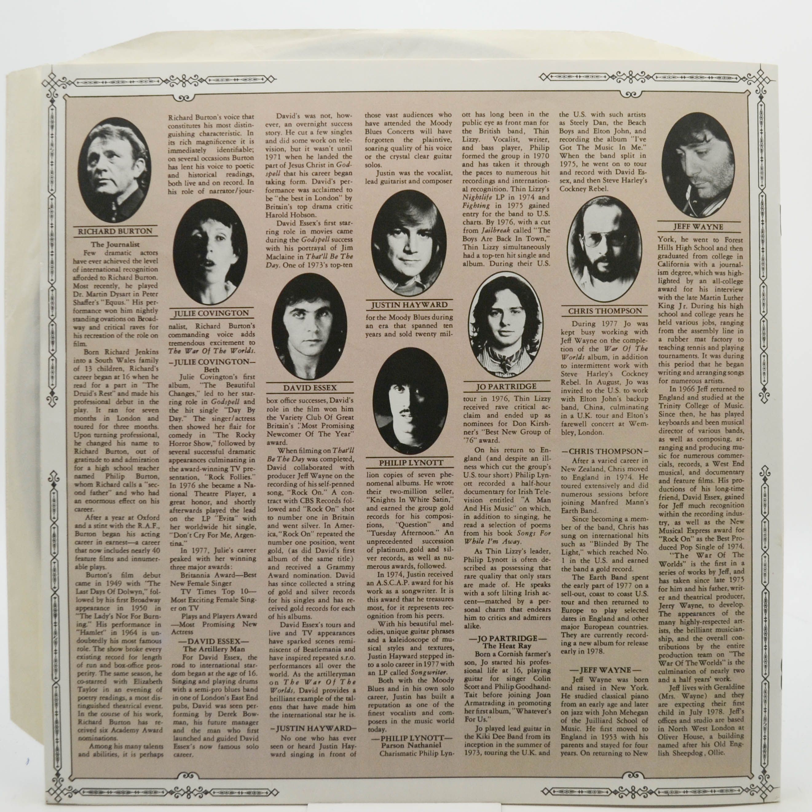 Jeff Wayne — Jeff Wayne's Musical Version Of The War Of The Worlds (2LP, booklet), 1978