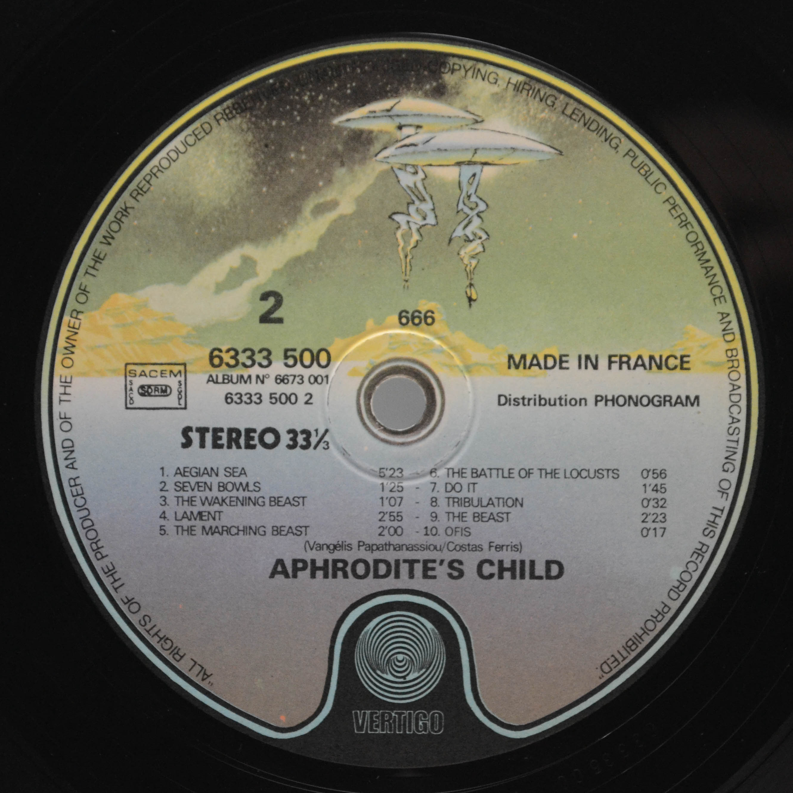 Aphrodite's Child — 666 (2LP, France), 1972