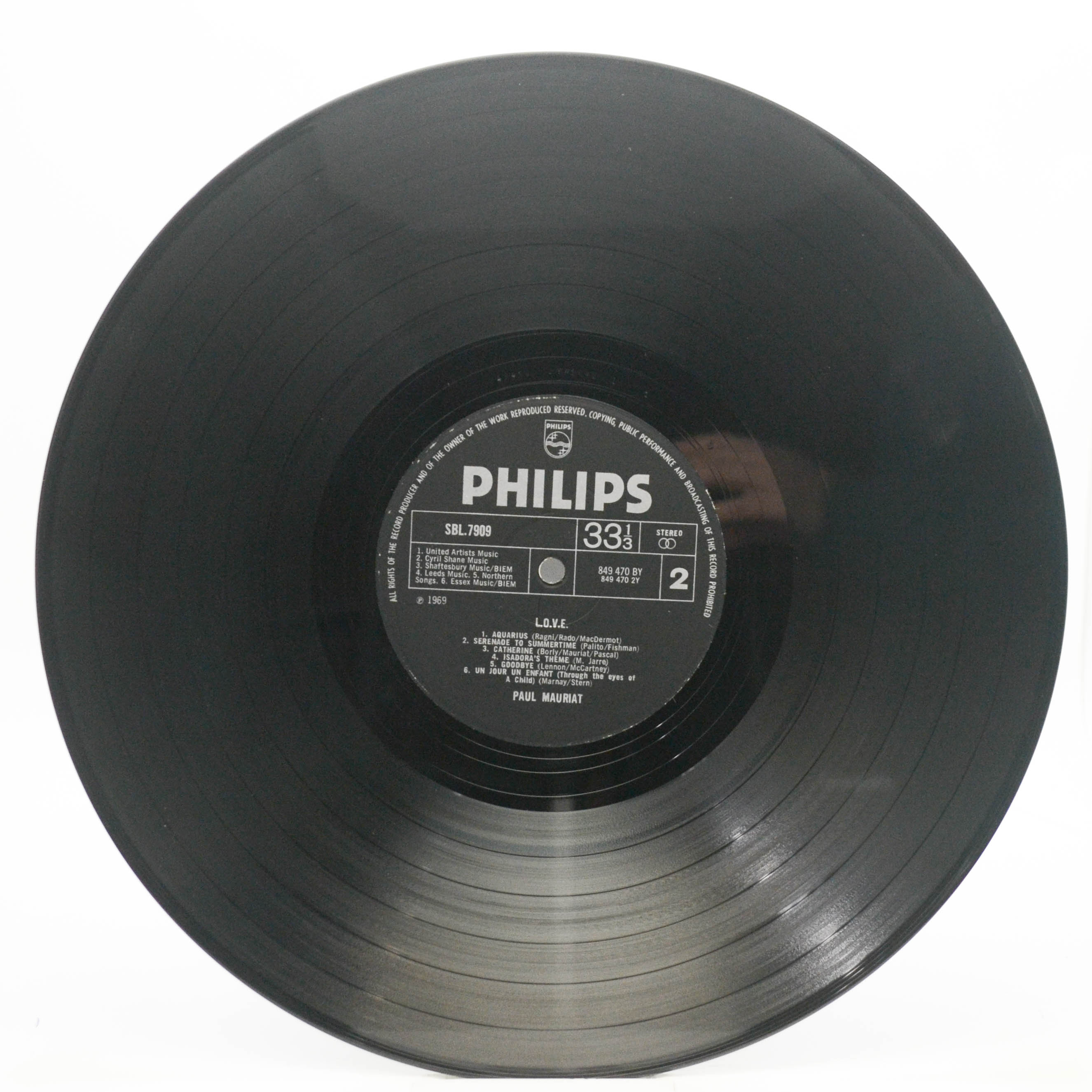 Paul Mauriat And His Orchestra — L.O.V.E. (UK), 1969