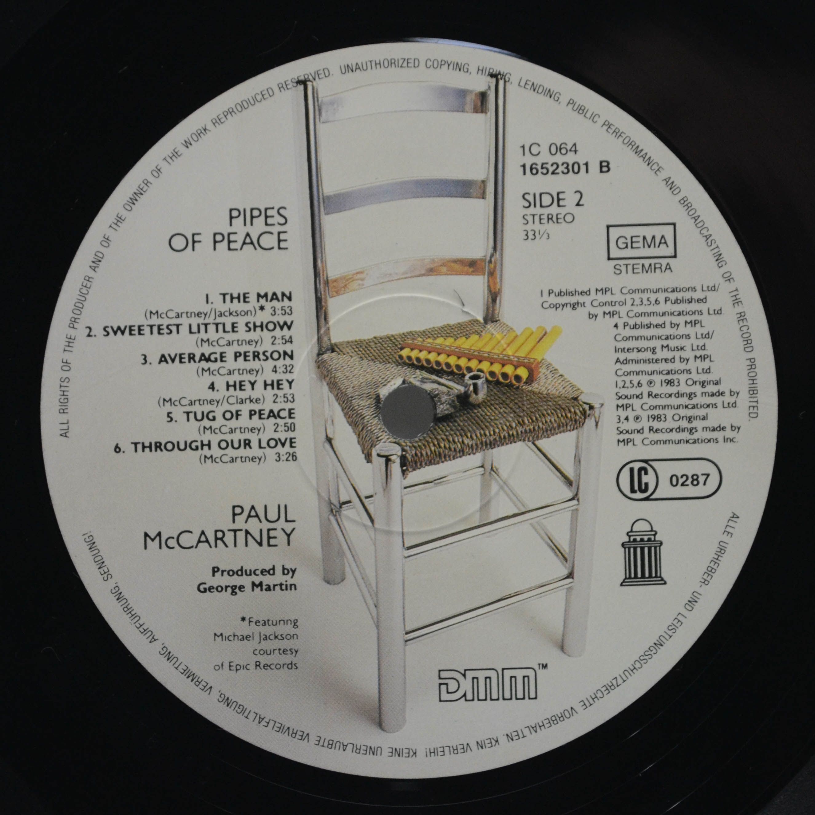 Paul McCartney — Pipes Of Peace, 1983