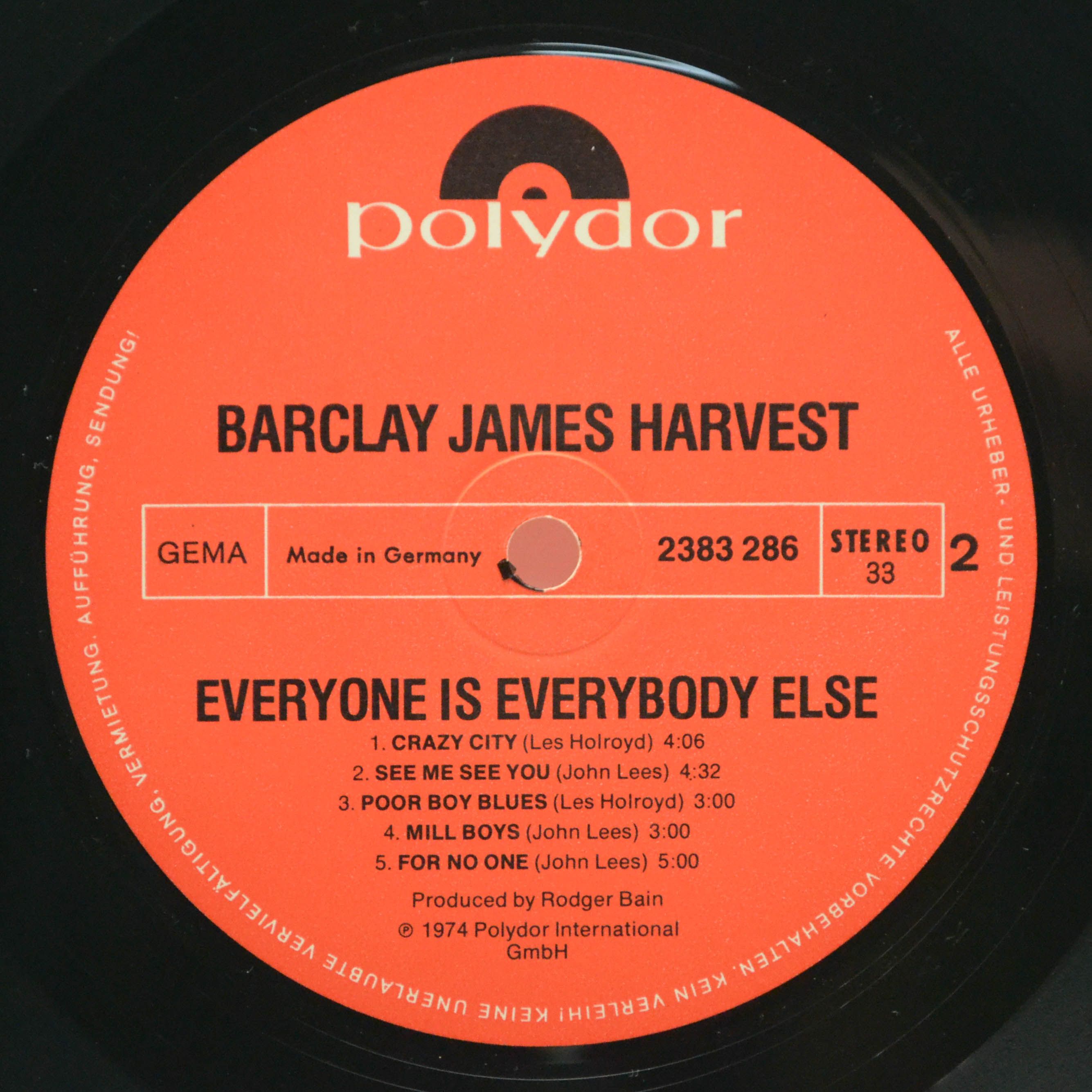 Barclay James Harvest — Everyone Is Everybody Else, 1974