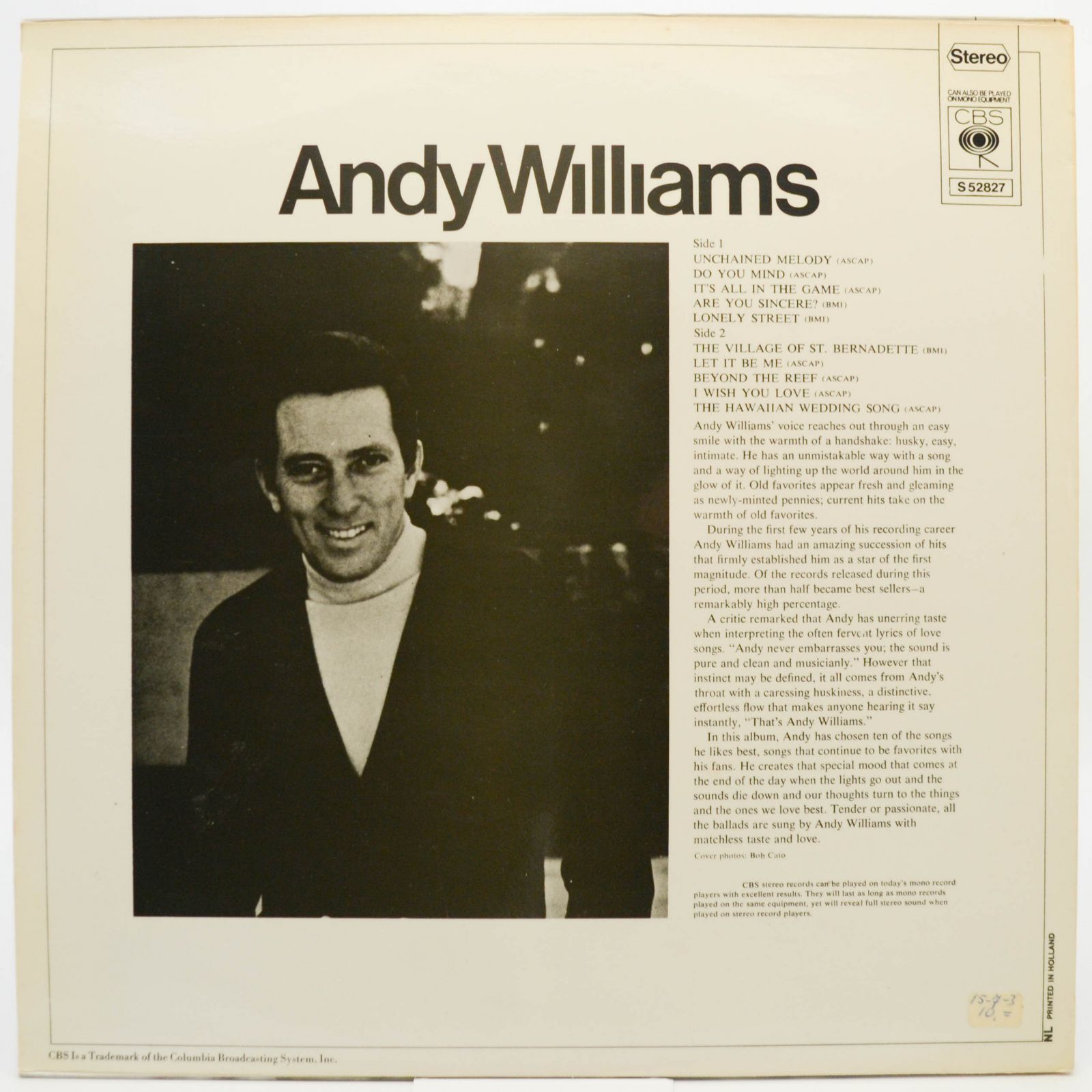 Andy Williams — Andy Williams, 1970