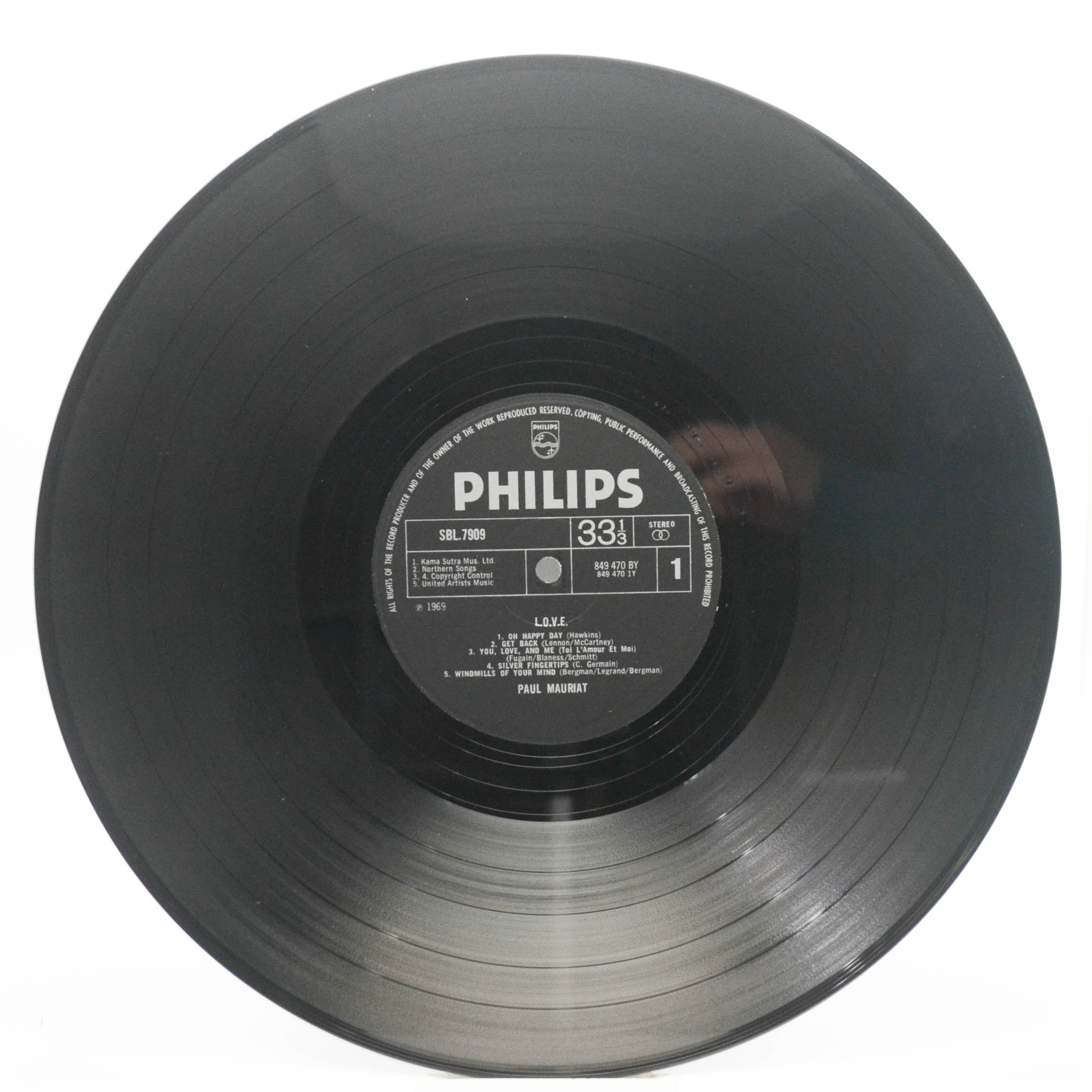 Paul Mauriat And His Orchestra — L.O.V.E. (UK), 1969