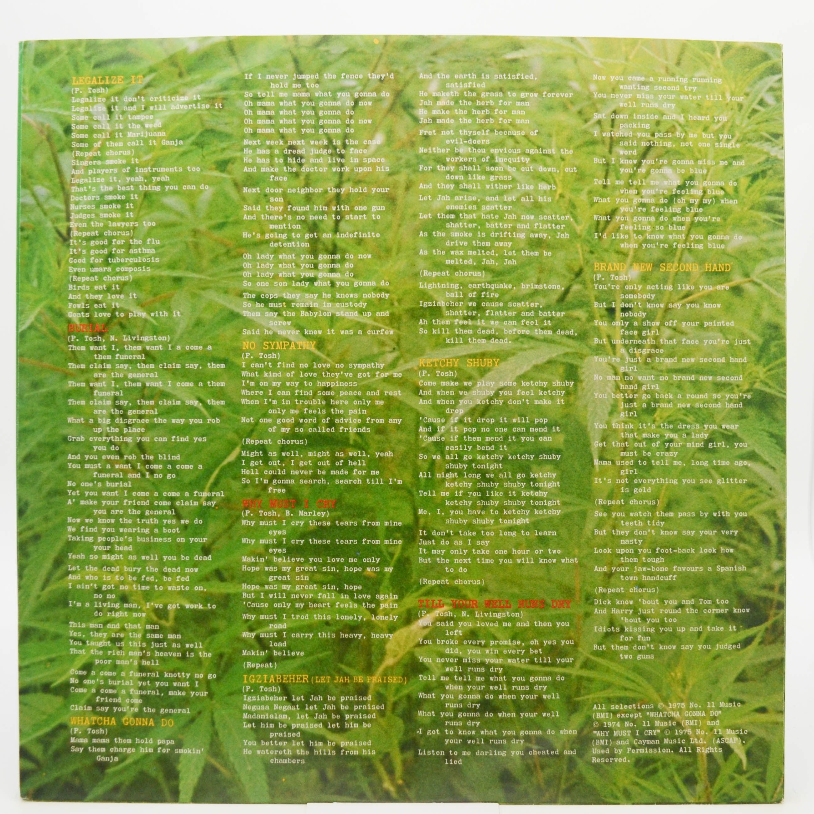 Peter Tosh — Legalize It, 1976