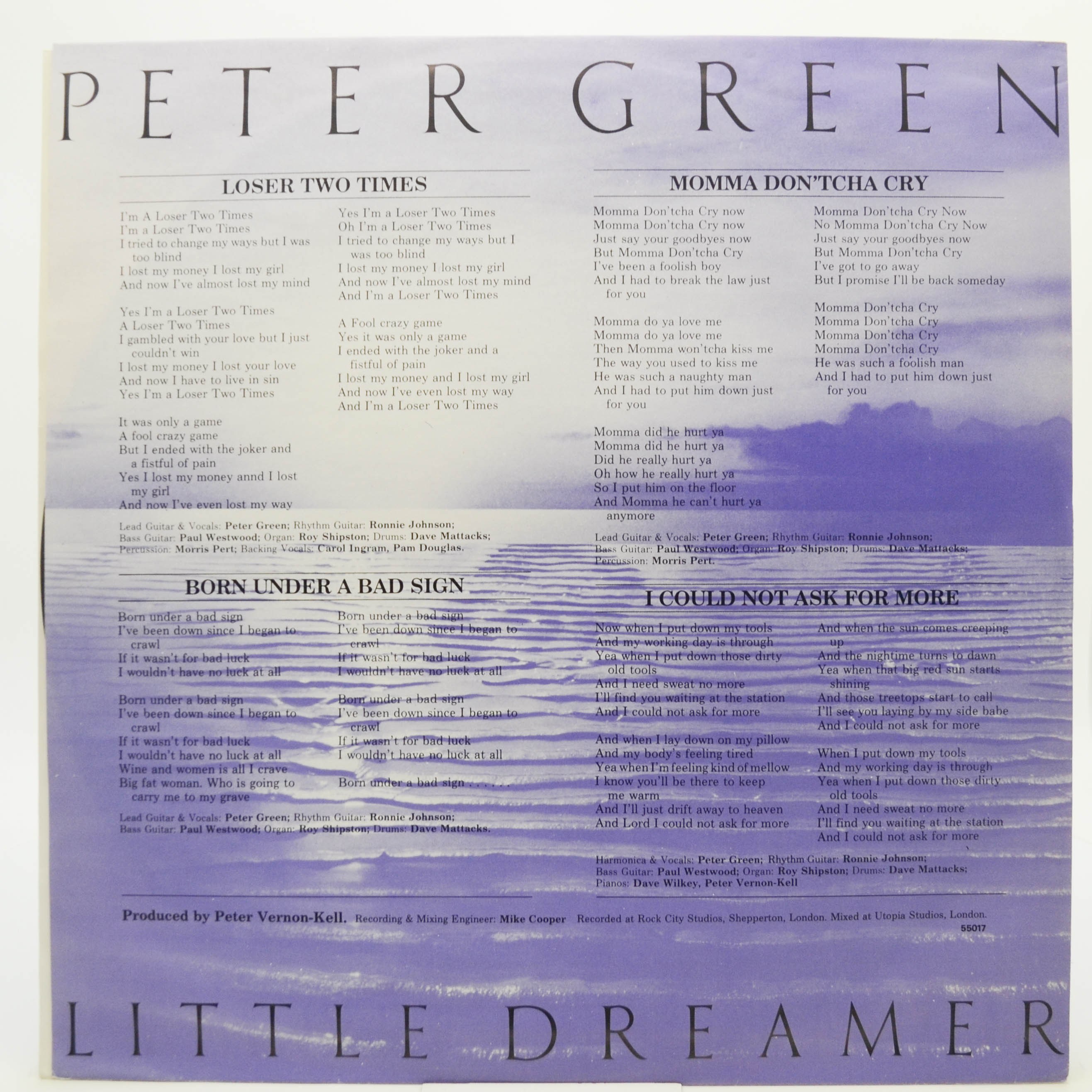 Peter Green — Little Dreamer, 1980