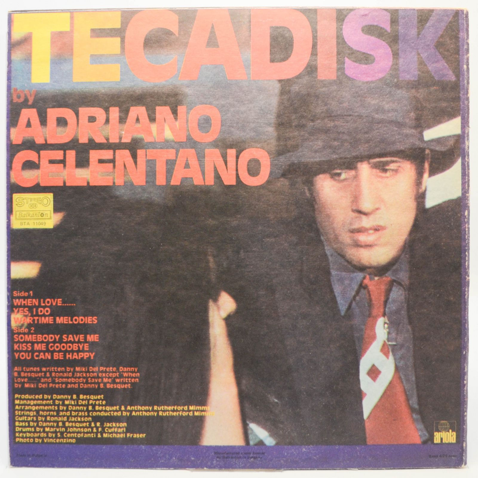 Adriano Celentano — Tecadisk, 1983