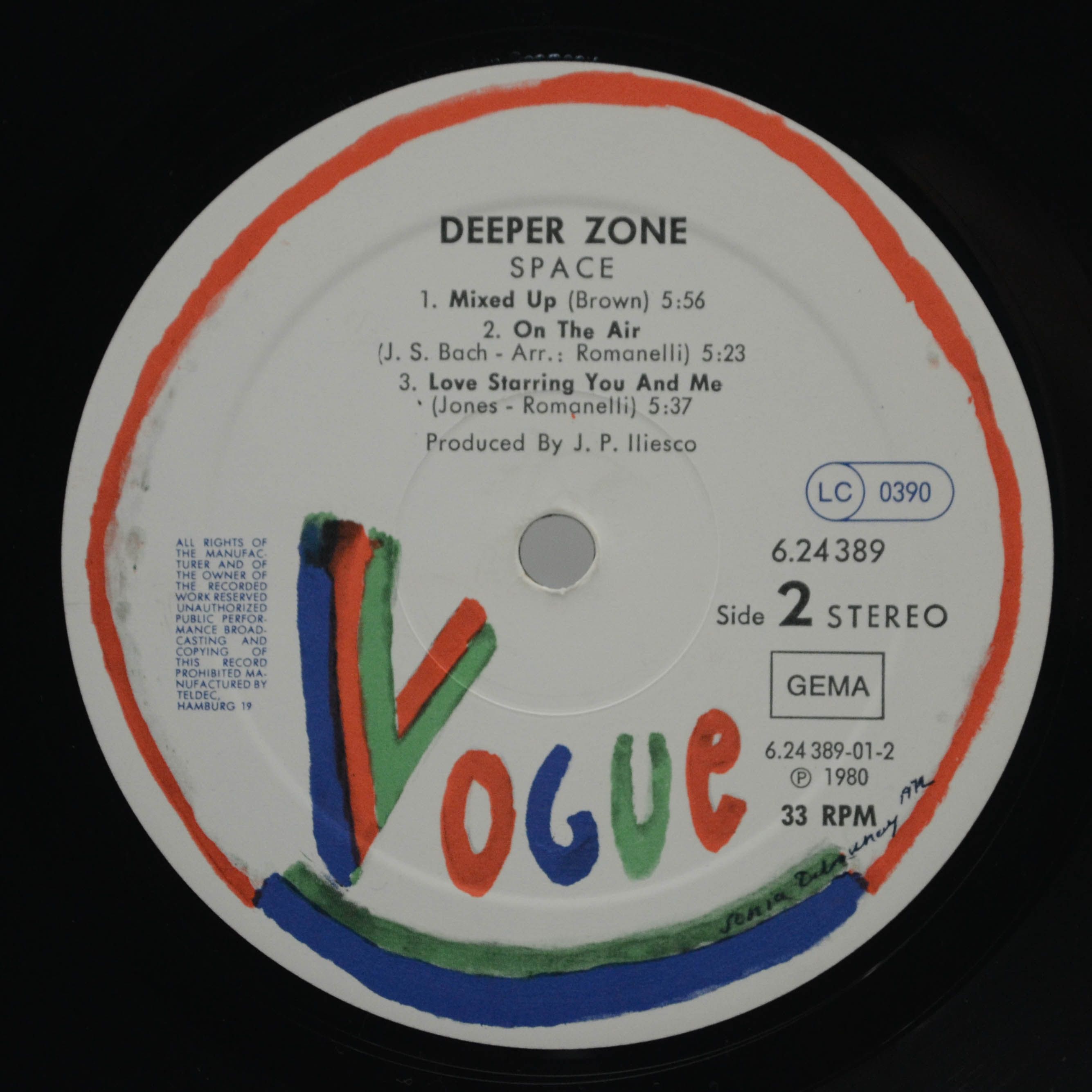 Space — Deeper Zone, 1980