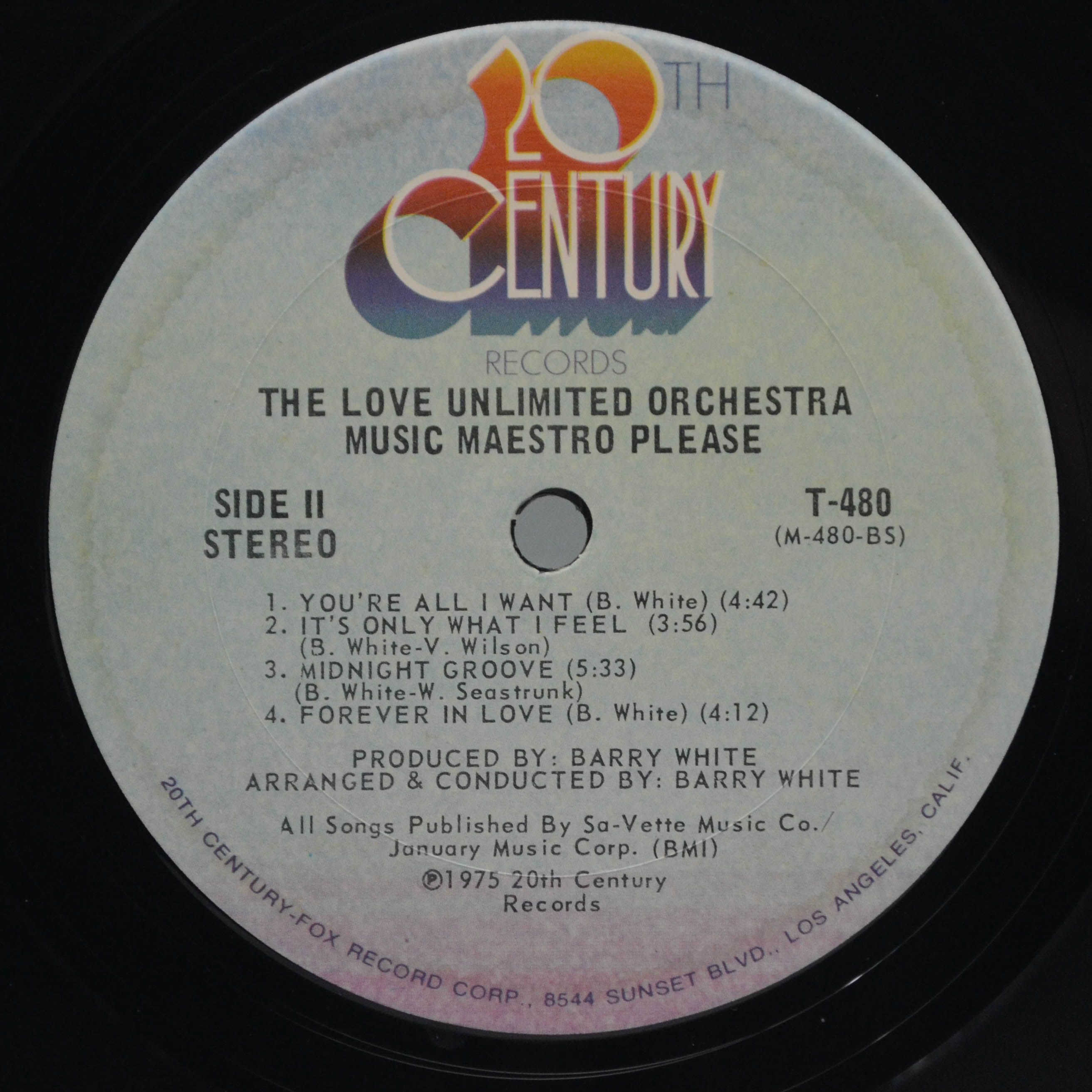 Love Unlimited Orchestra — Music Maestro Please (1-st, USA), 1975