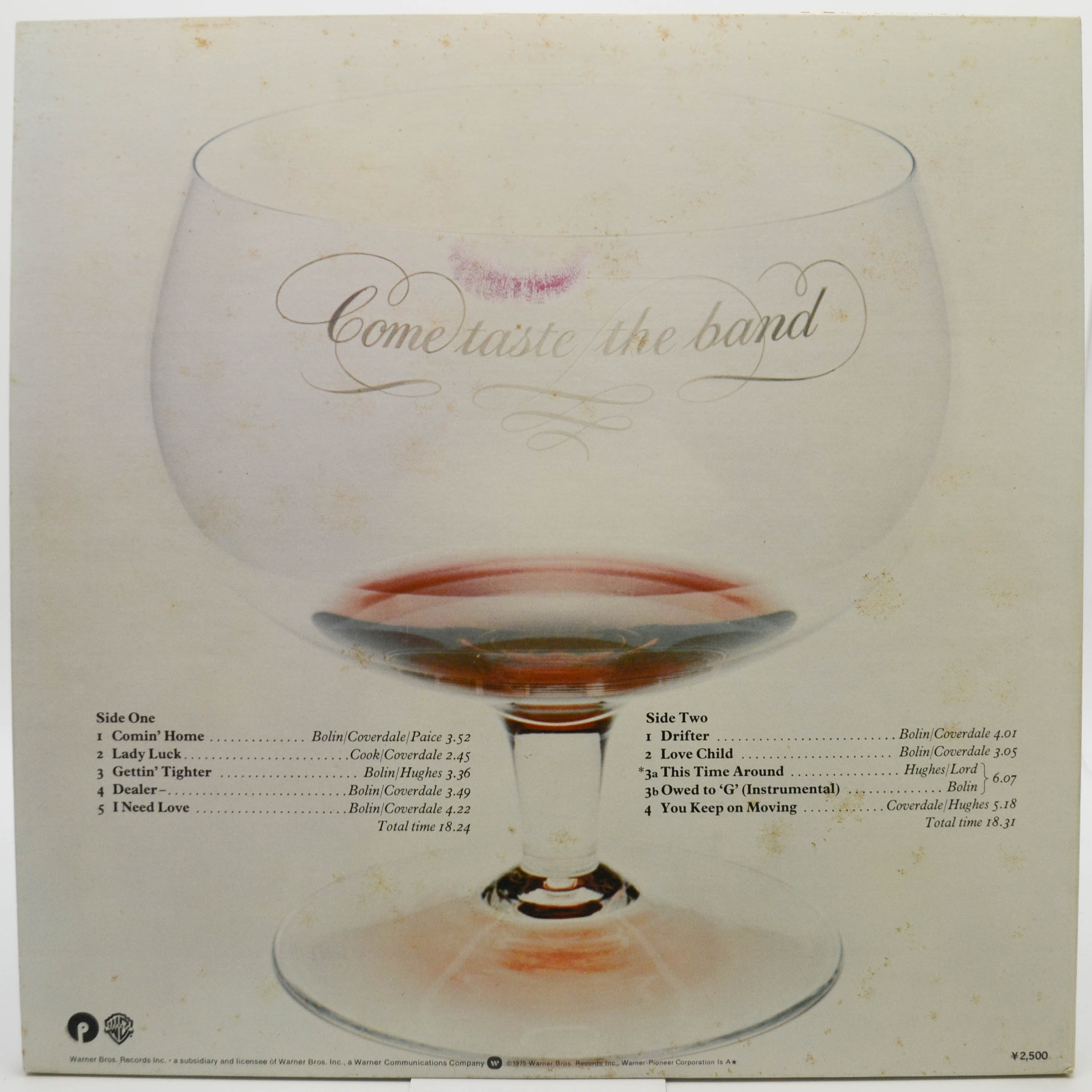 Deep Purple — Come Taste The Band, 1975