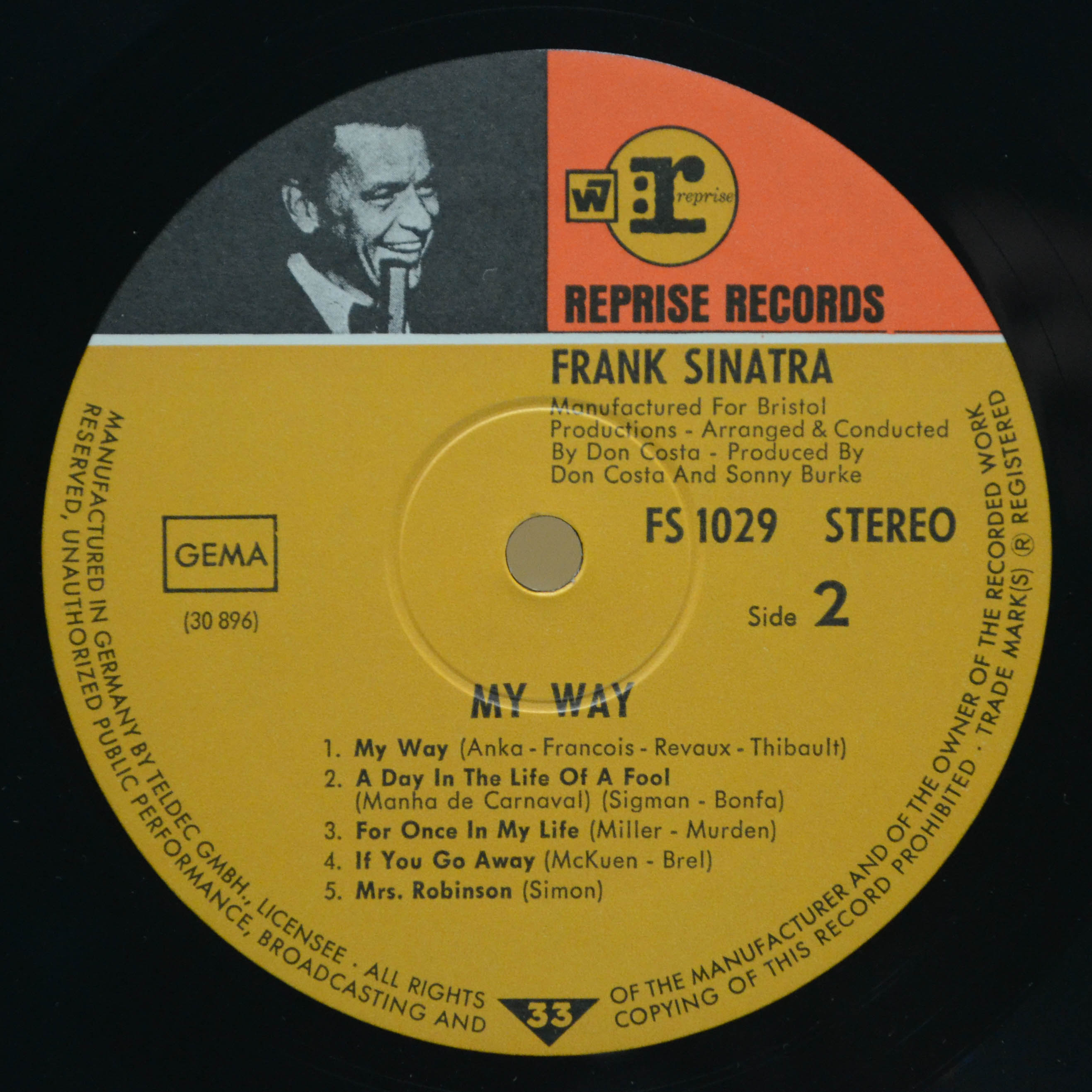 Frank Sinatra — My Way, 1969