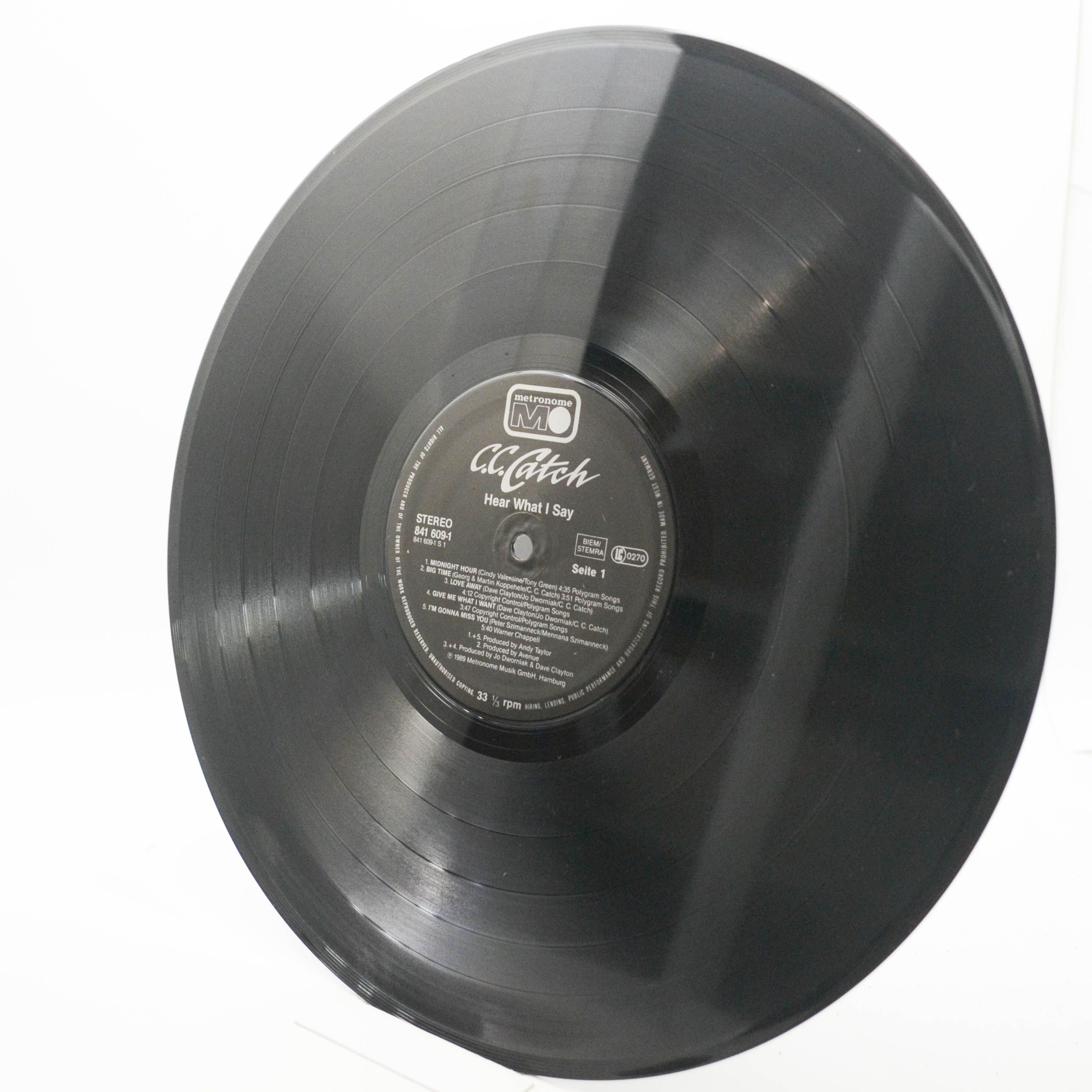 C.C. Catch — Hear What I Say, 1989