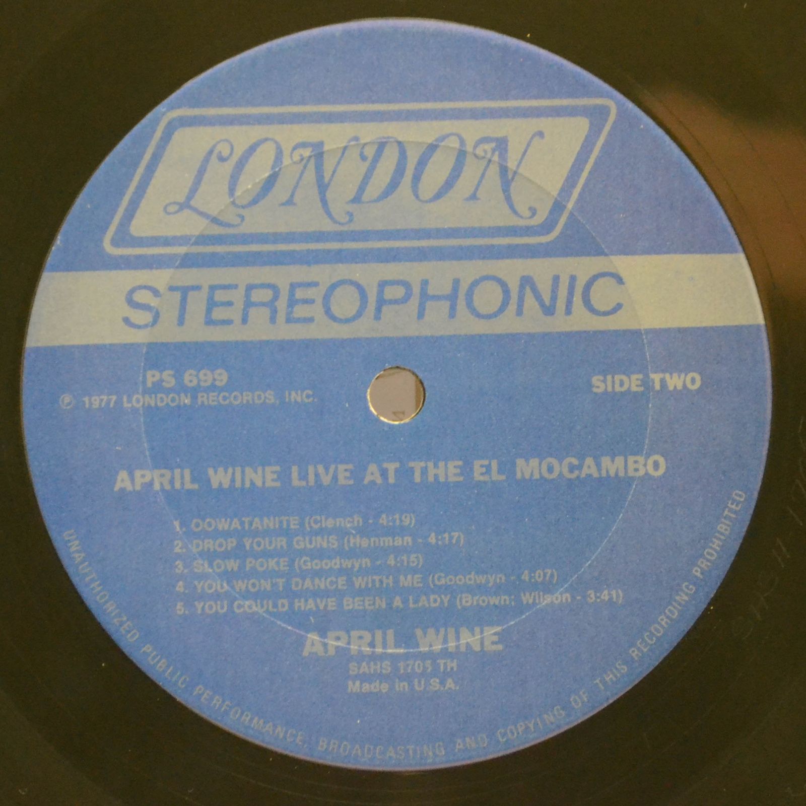 April Wine — Live At The El Mocambo (USA), 1977