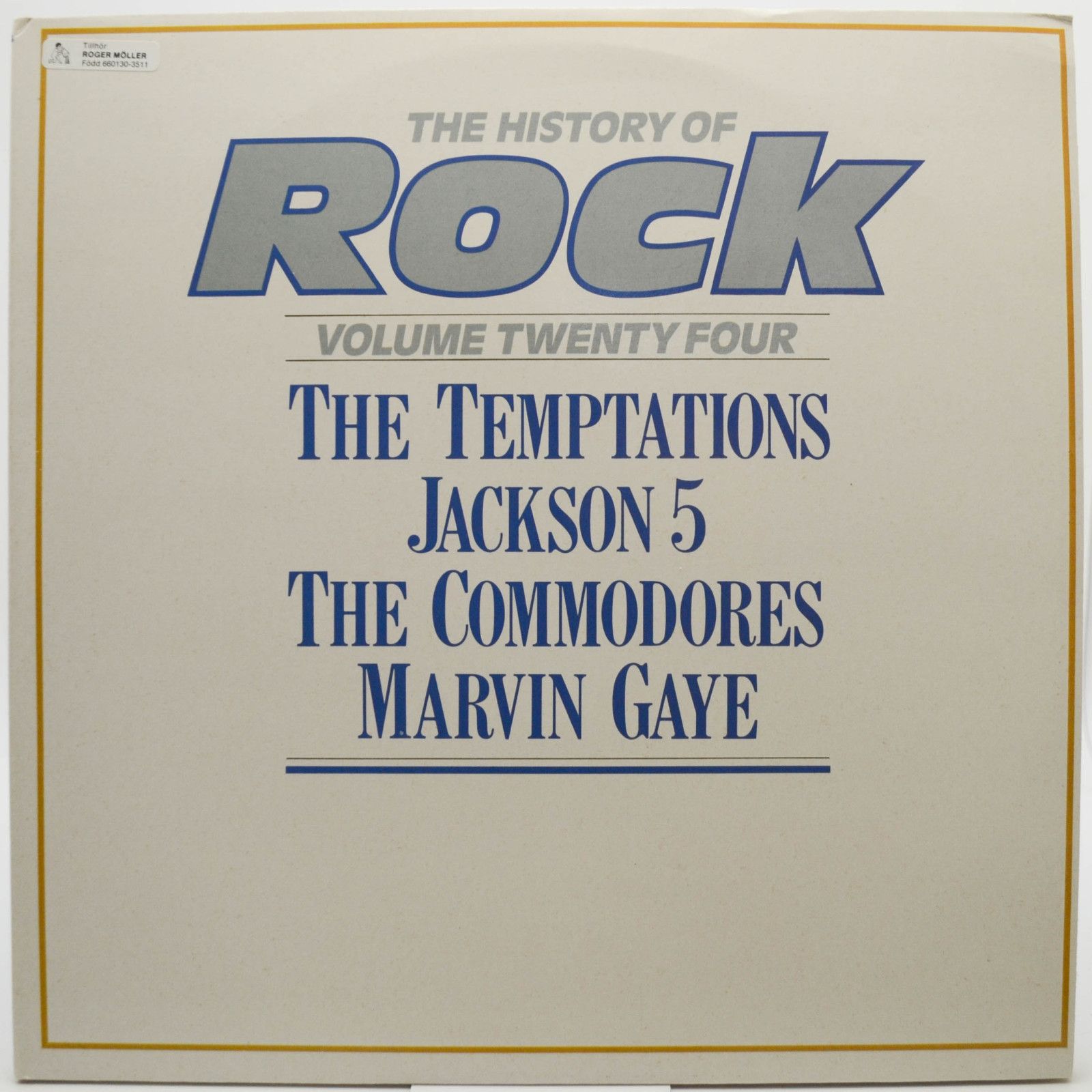 The Temptations / Jackson 5 / The Commodores / Marvin Gaye — The History Of Rock (Volume Twenty Four) (2LP, UK), 1984