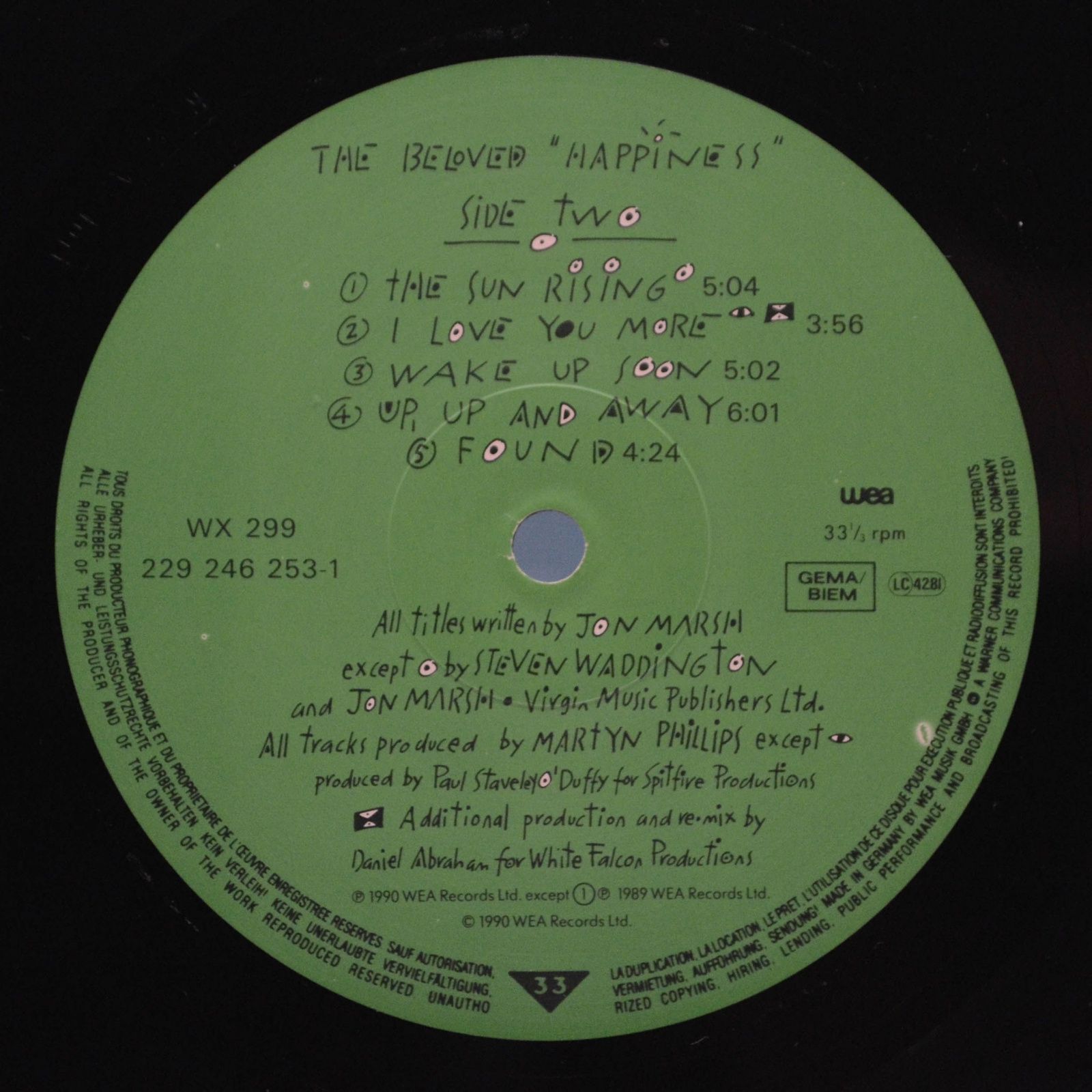 Beloved — Happiness, 1990