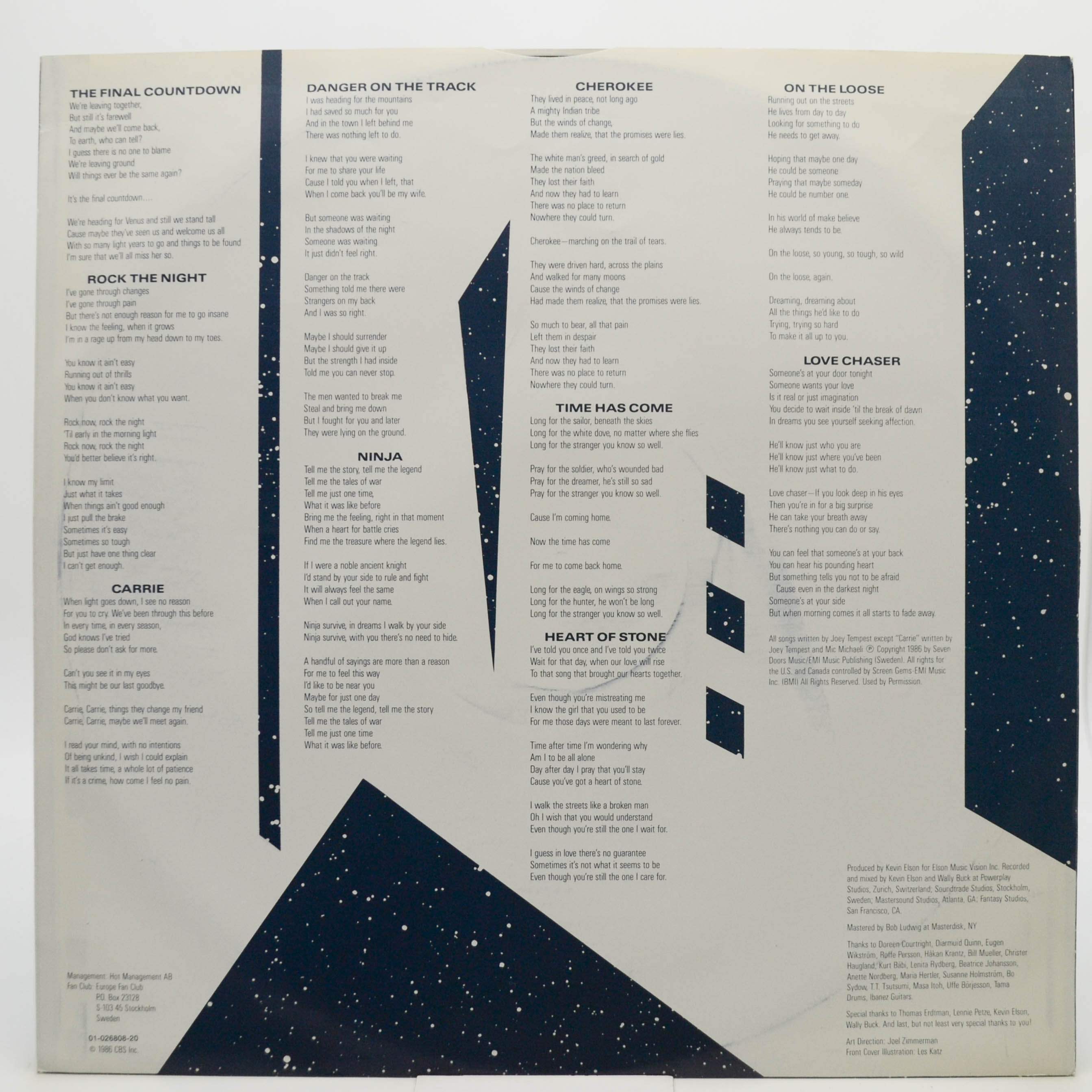 Europe — The Final Countdown, 1986