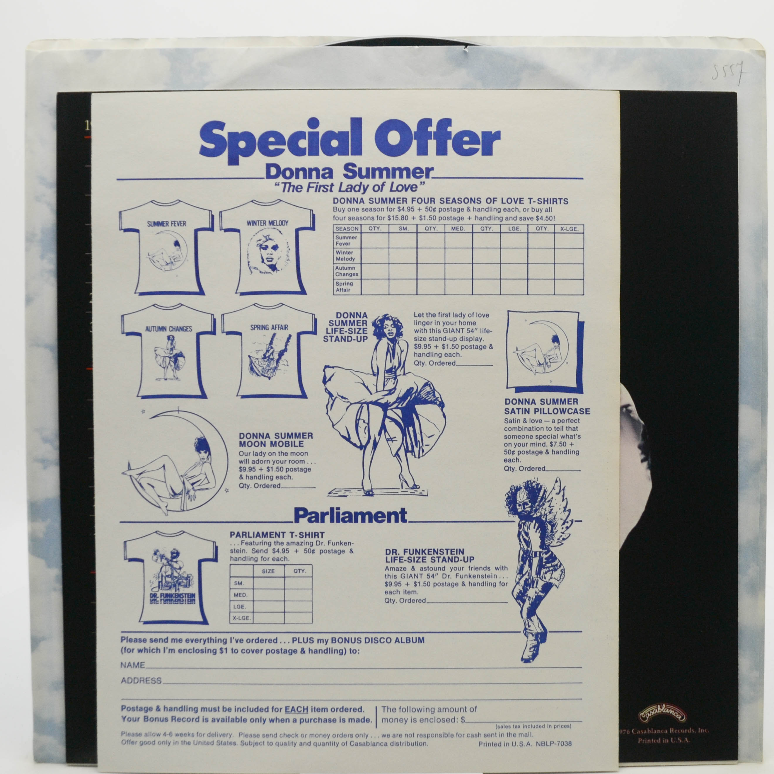 Donna Summer — Four Seasons Of Love (1-st, USA, poster), 1976